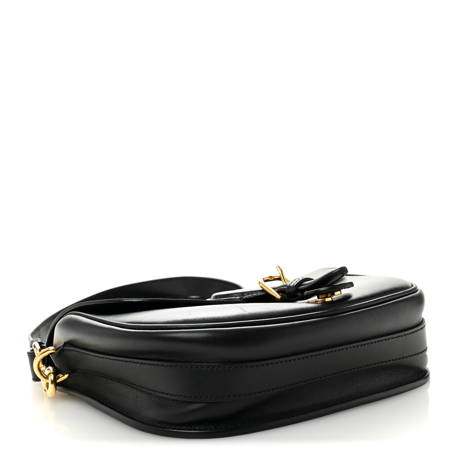Christian Dior Box Calfskin Medium Bobby Flap Black
