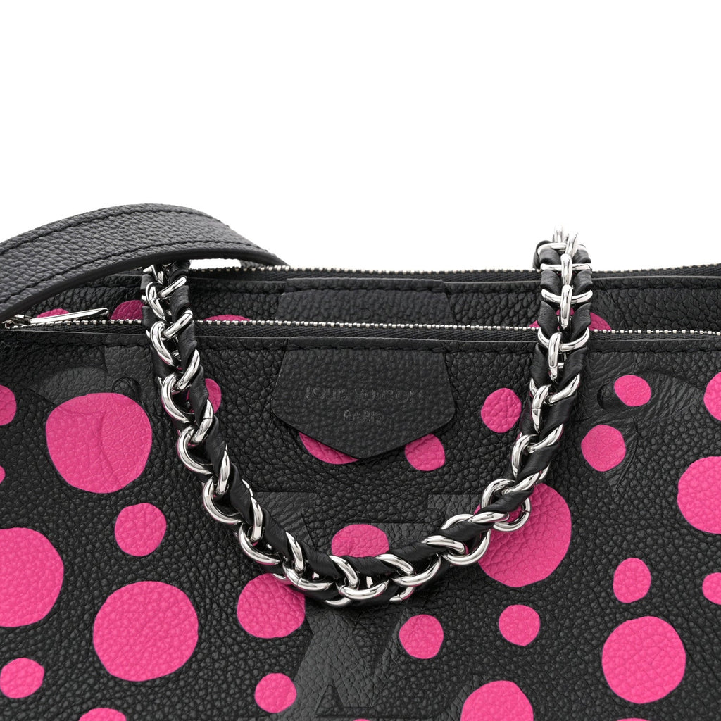 Louis Vuitton LV X YK Empreinte Multi Pochette Accessories Black Fuchsia