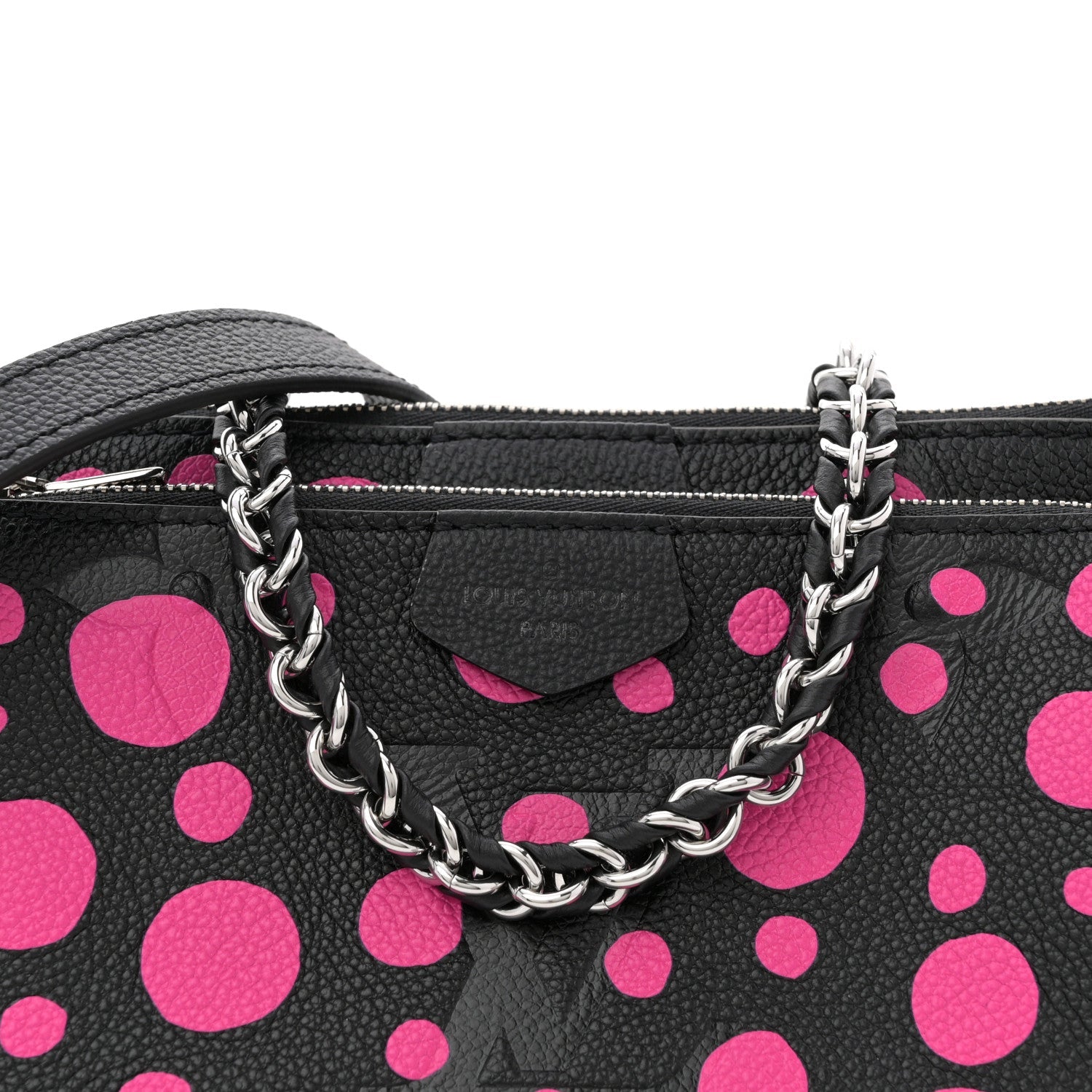 Louis Vuitton LV X YK Empreinte Multi Pochette Accessories Black Fuchsia