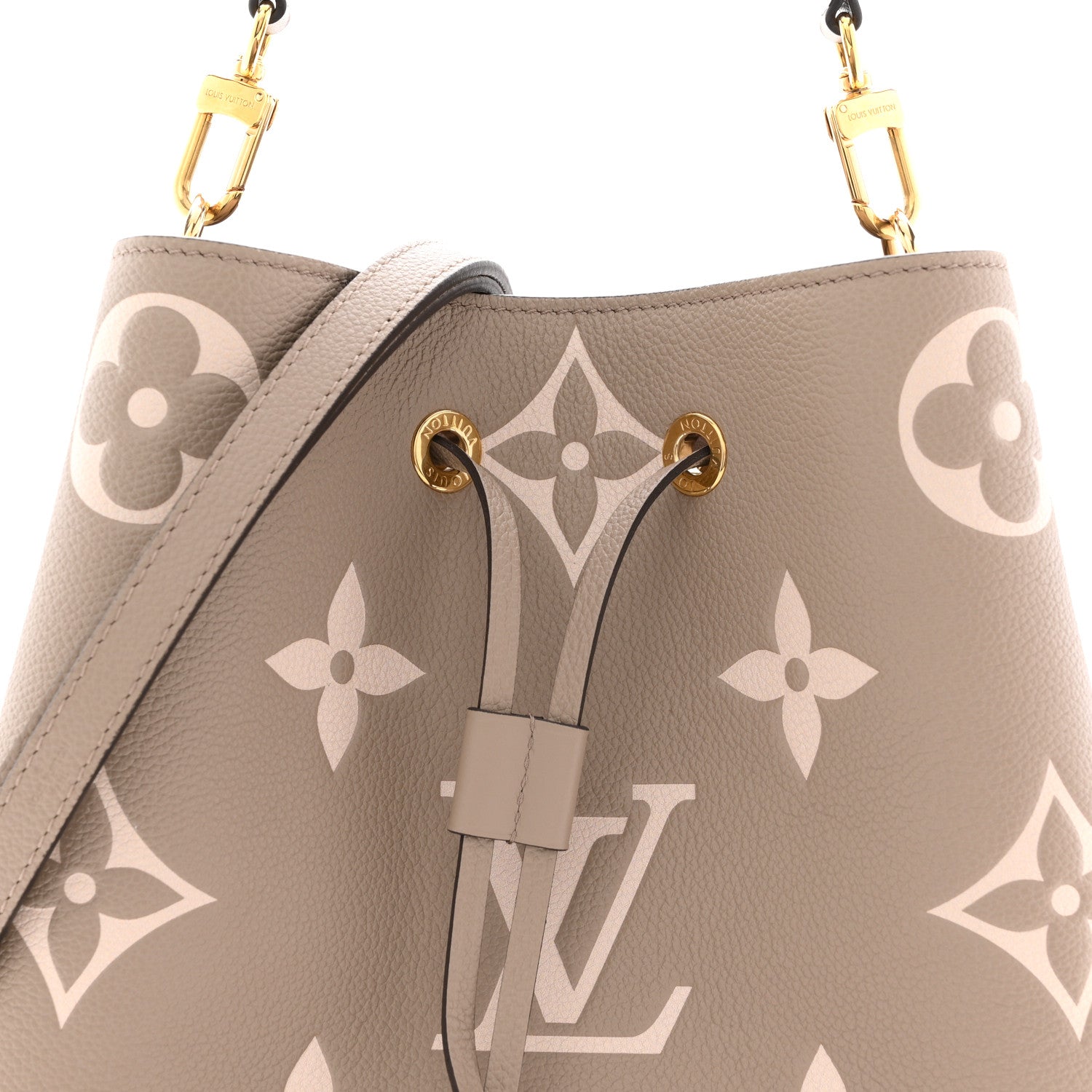 Louis Vuitton Empreinte Monogram Giant Neonoe MM Tourterelle Creme