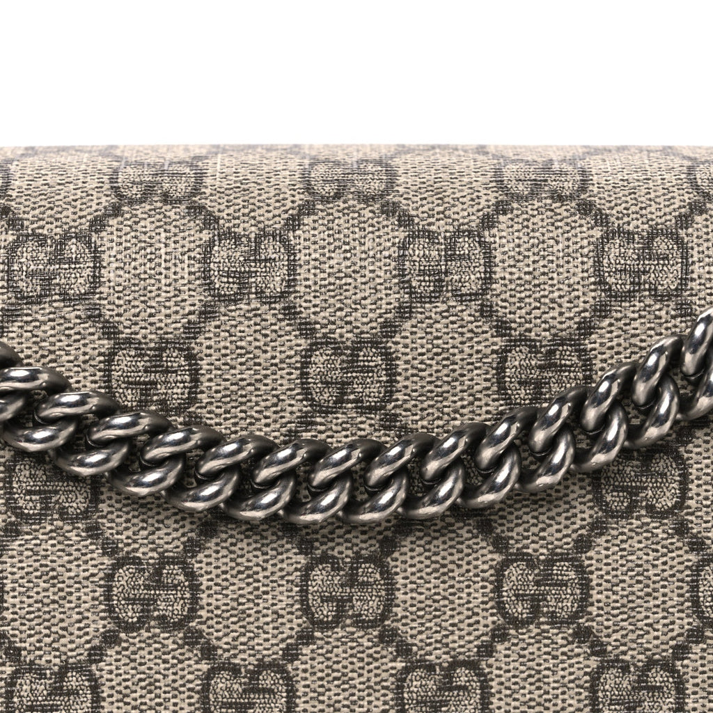 Gucci GG Supreme Monogram Medium Dionysus Shoulder Bag Taupe