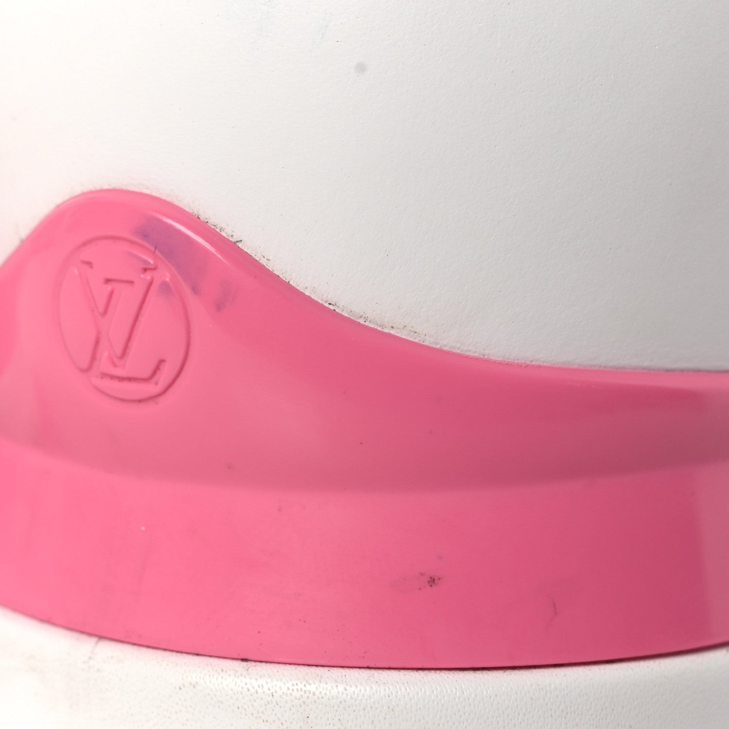 Louis Vuitton Calfskin Monogram Run Away Sneakers 38.5 White Pink