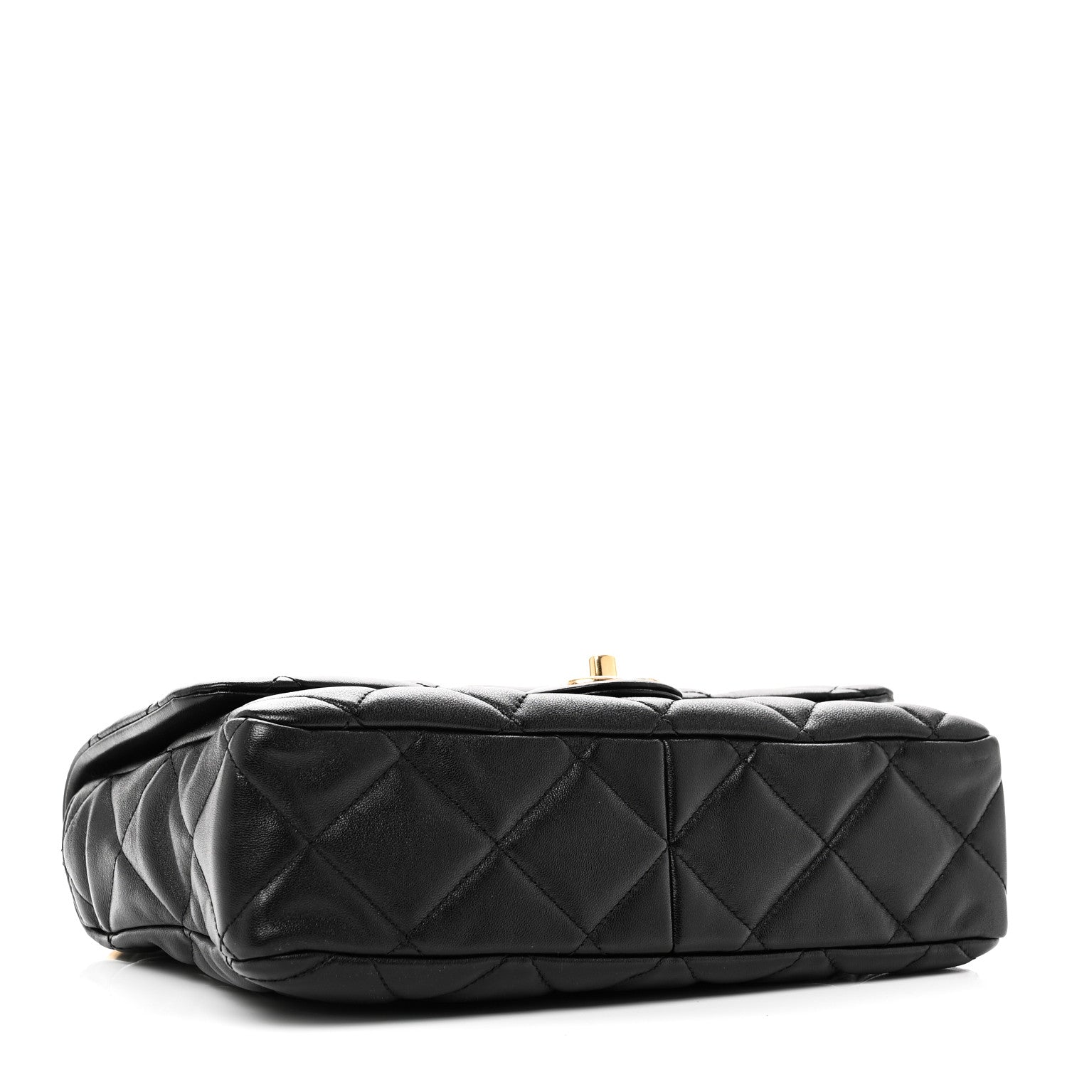Chanel Lambskin Quilted Large CC Funky Town Flap Black