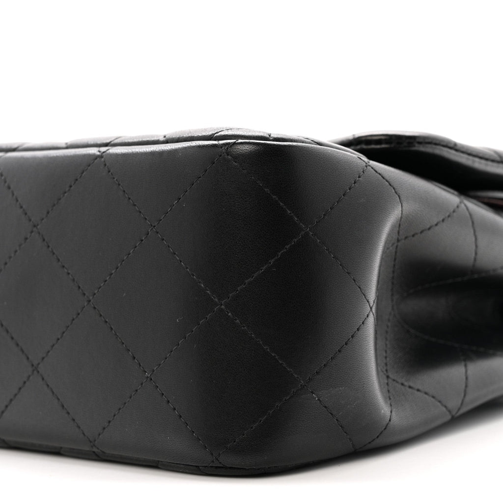 Chanel Lambskin Quilted Jumbo Double Flap Black