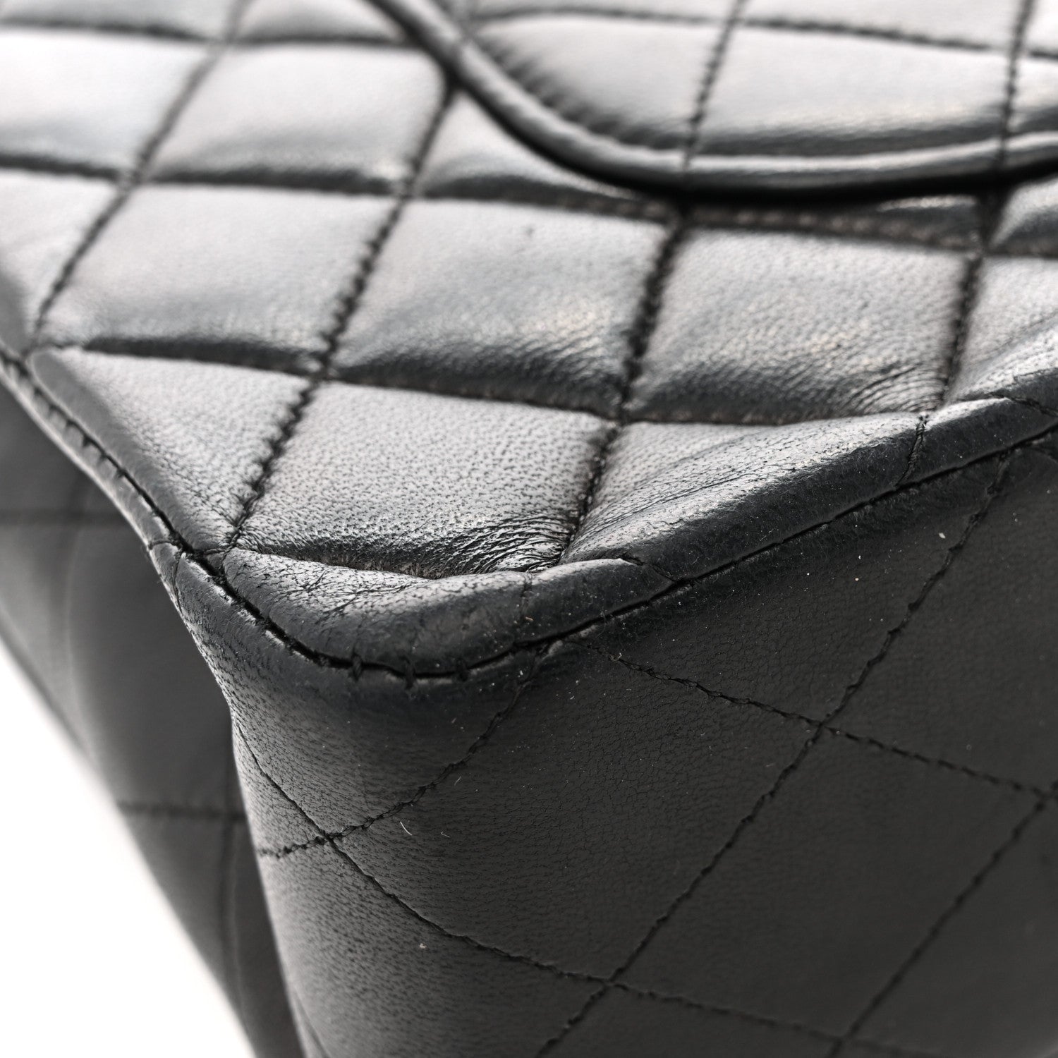 Chanel Lambskin Quilted Medium Double Flap Black