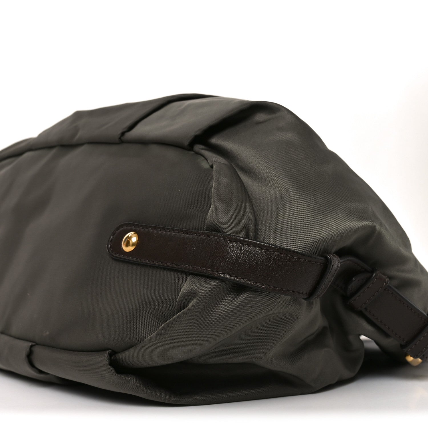 Prada Tessuto Nylon Jacquard Logo Tote  Bruciato Sughero