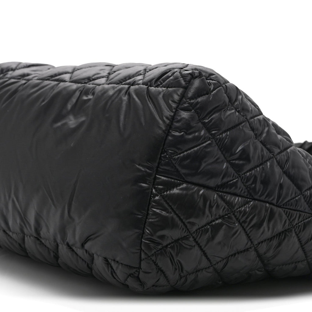 Chanel Nylon Quilted Small Coco Cocoon Tote Black