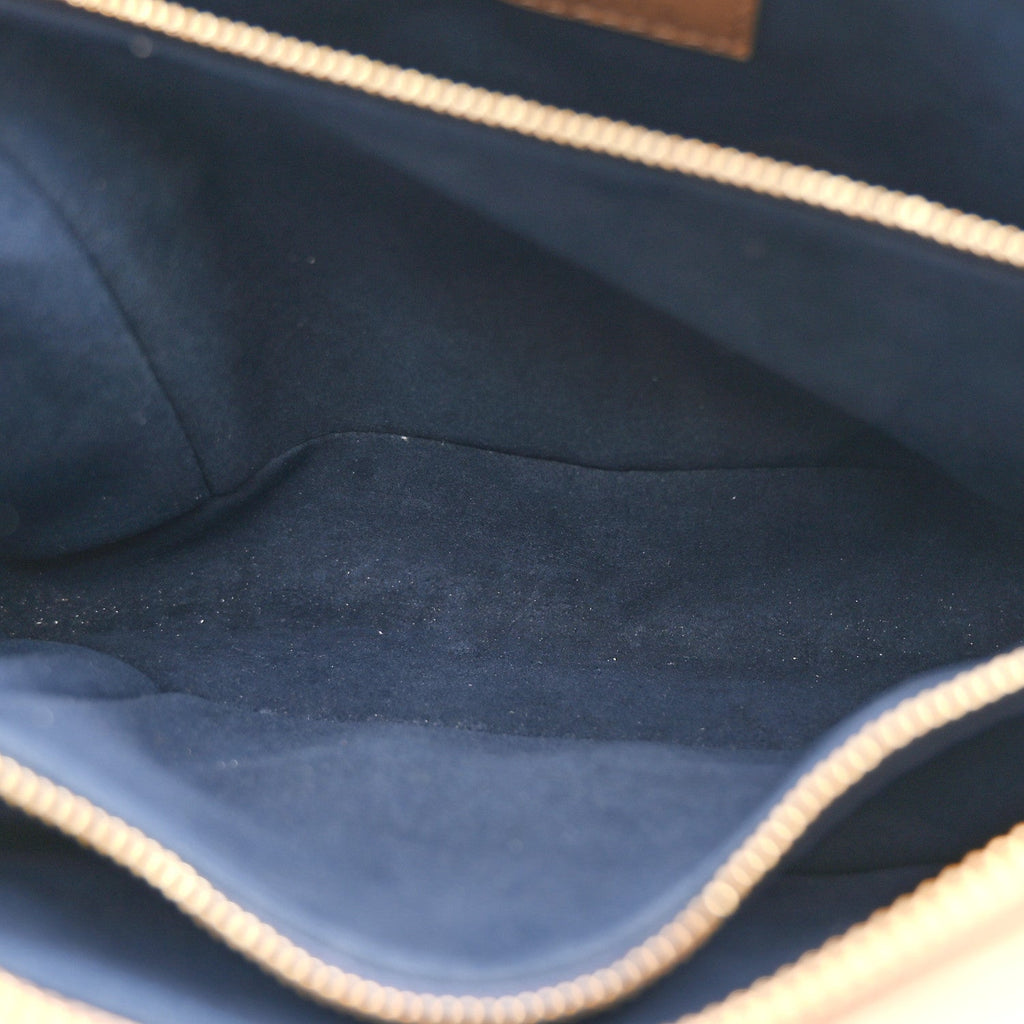 Louis Vuitton Lambskin Embossed Monogram Coussin PM Camel
