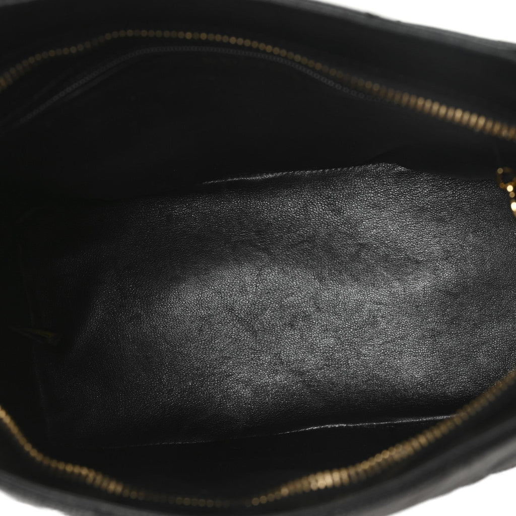 Chanel Caviar Quilted Medallion Tote Black