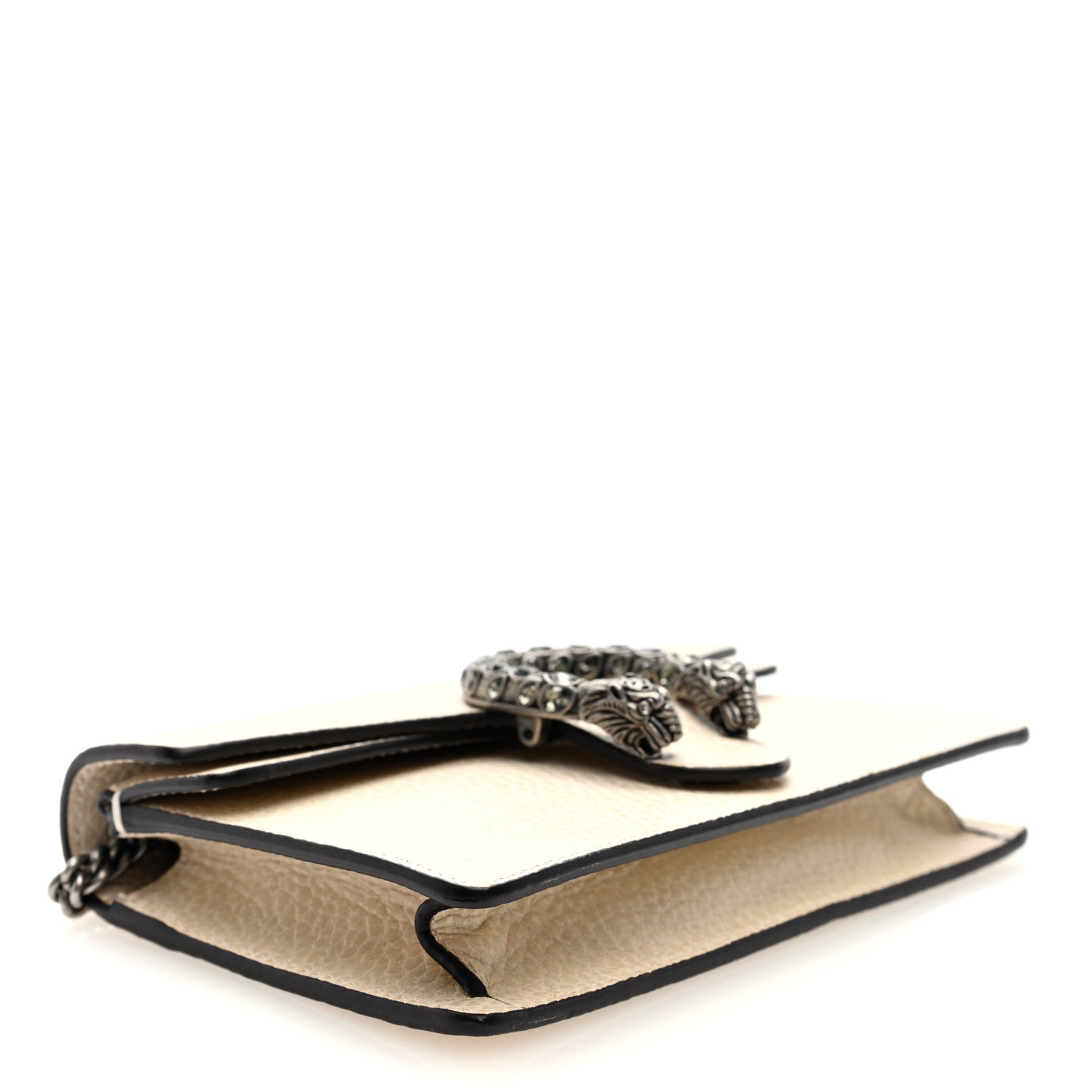 Gucci Dollar Calfskin Crystal Super Mini Dionysus Shoulder Bag Mystic White Black Diamond