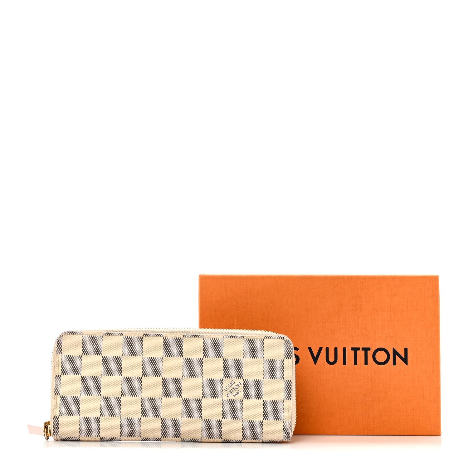 Louis Vuitton Damier Azur Clemence Wallet Rose Ballerine