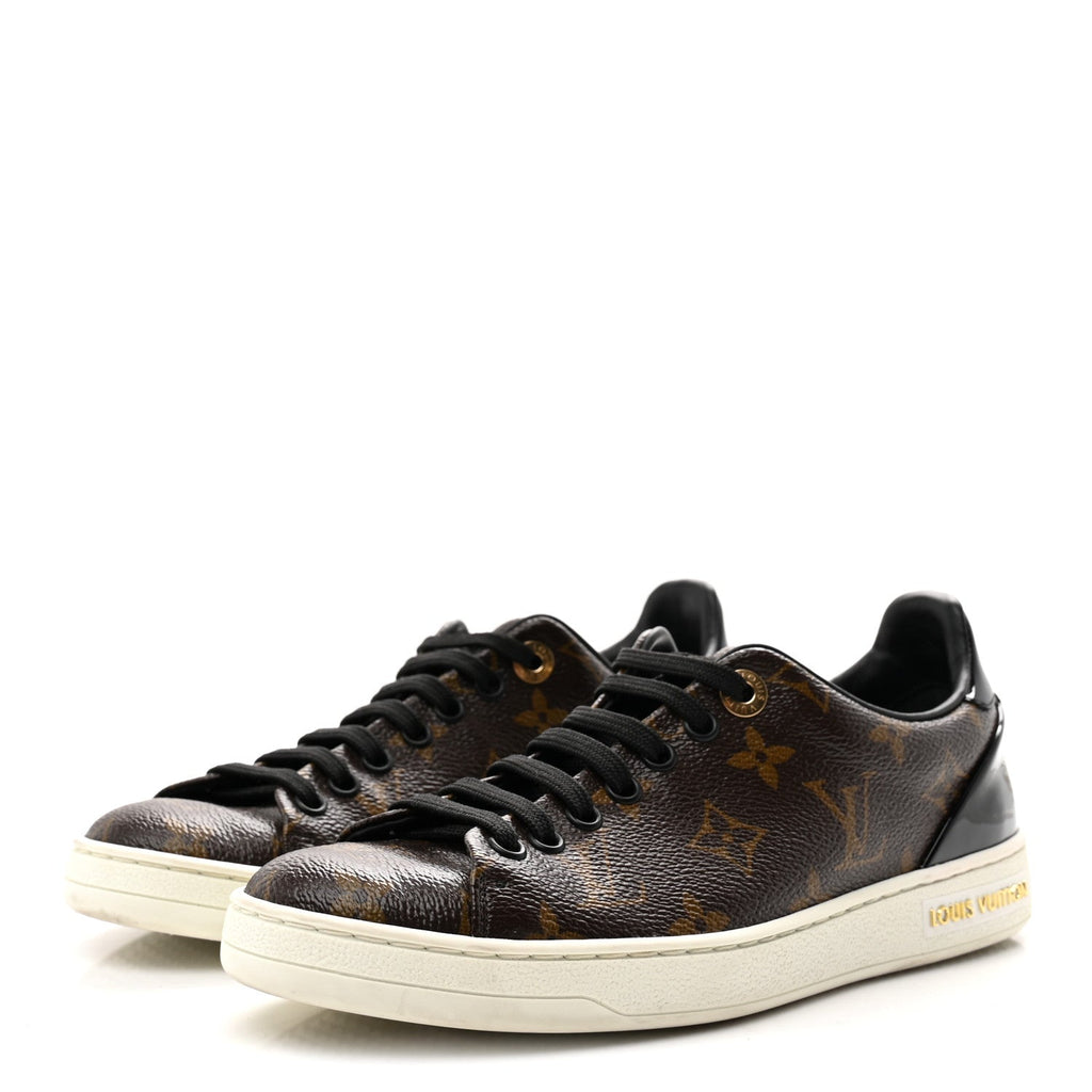 Louis Vuitton Patent Monogram Frontrow Sneakers 35.5