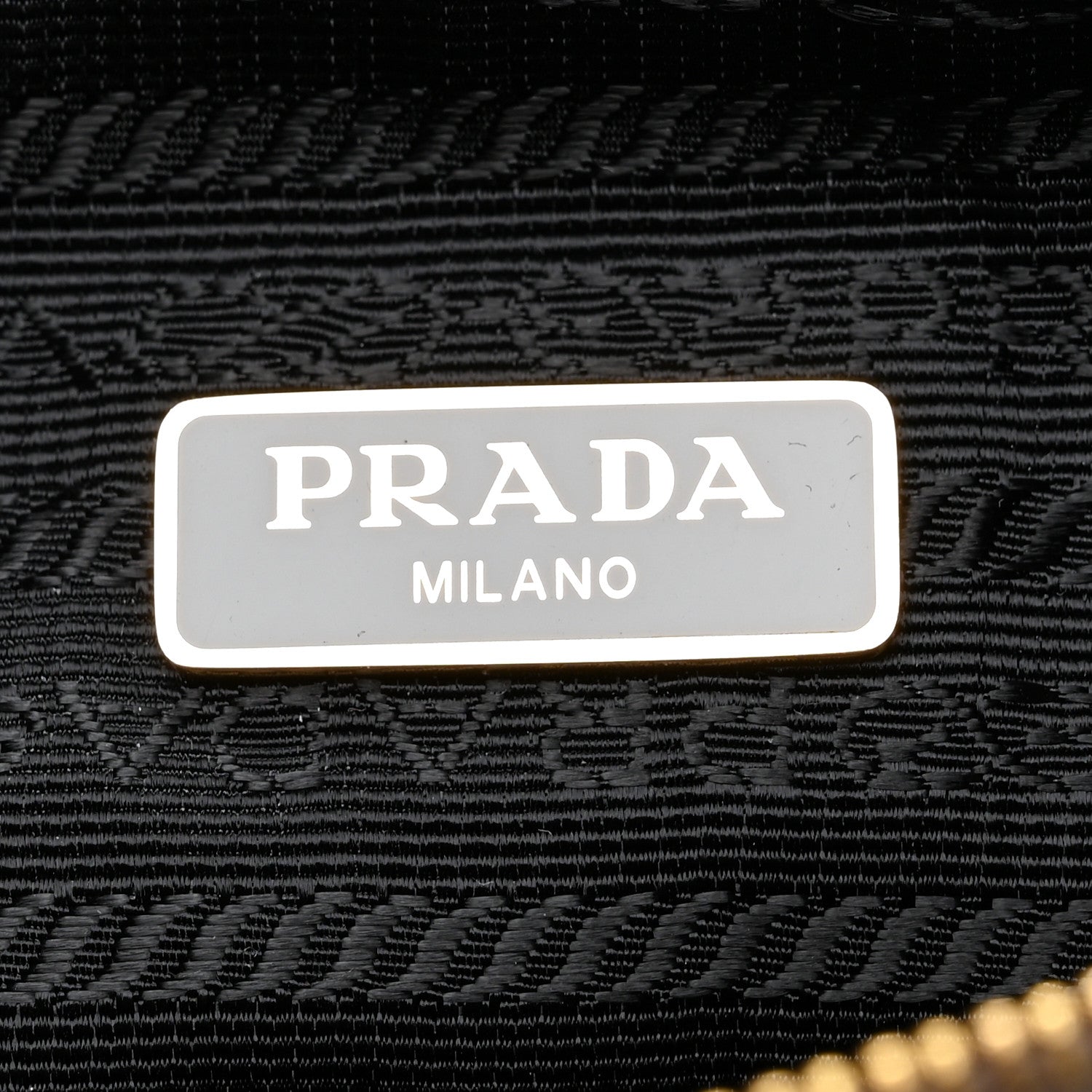 Prada Vitello Daino Cosmetic Pouch Argilla