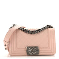 Chanel Calfskin Quilted Small Boy Flap Light Pink