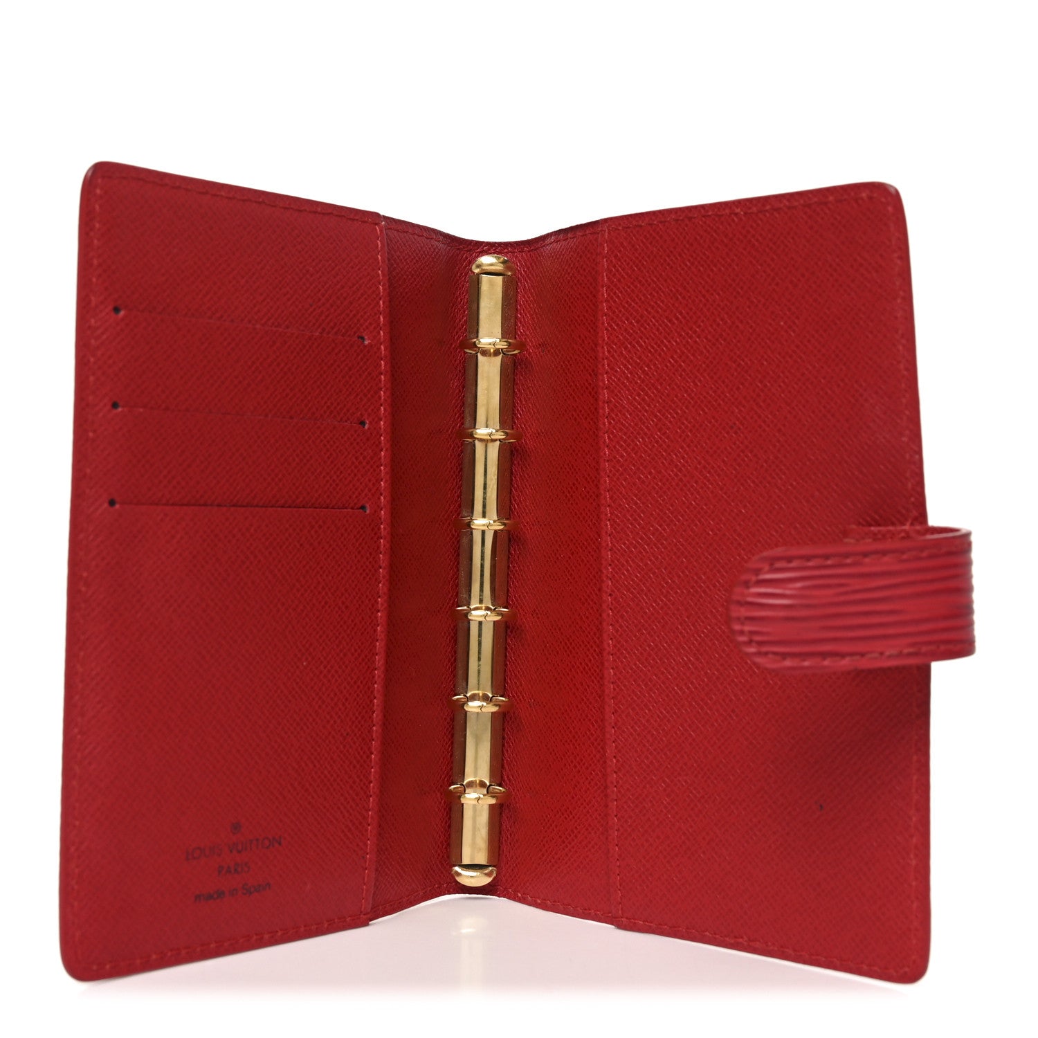 Louis Vuitton Epi Small Ring Agenda Cover Red