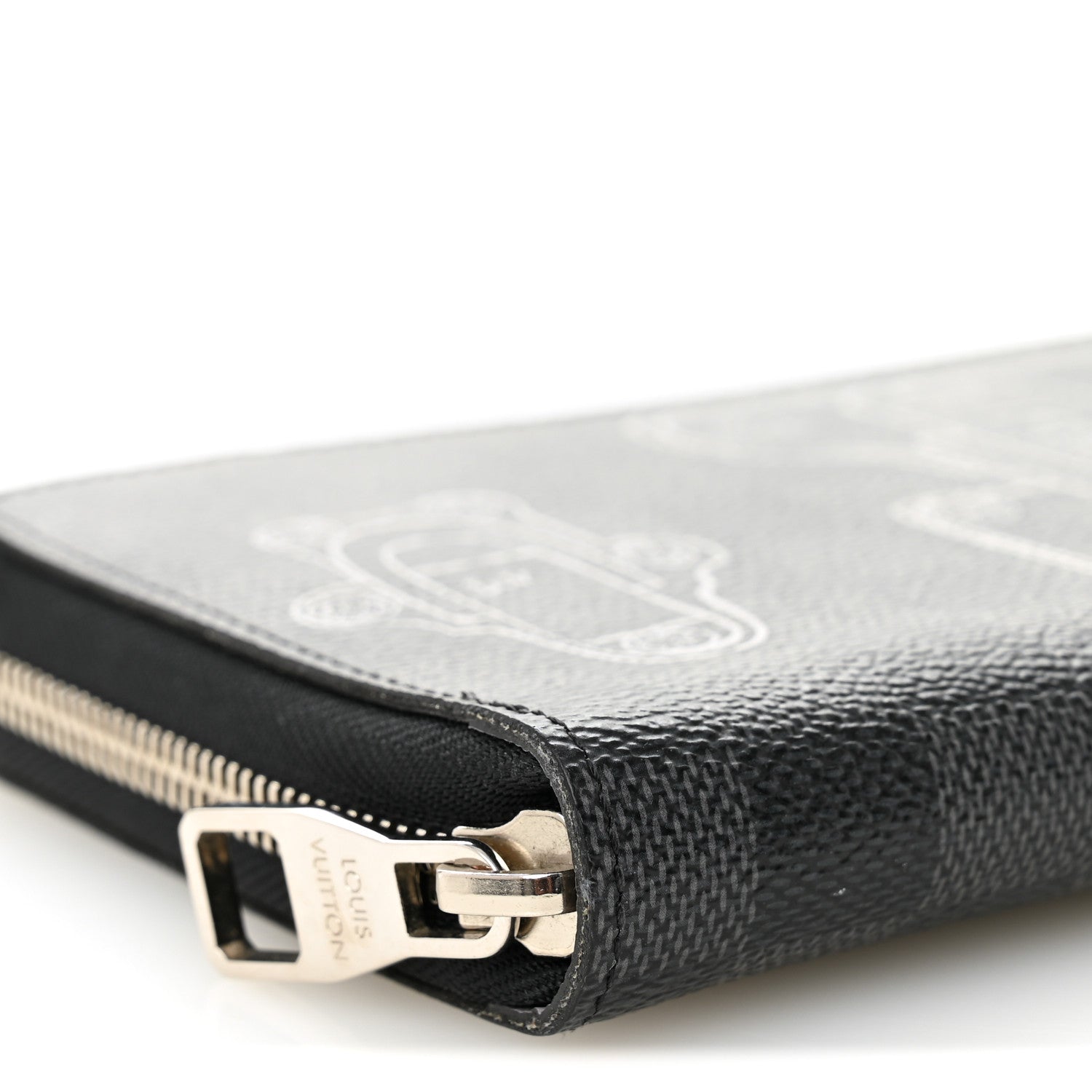 Louis Vuitton Damier Graphite Trunks and Locks Zippy Organizer Wallet