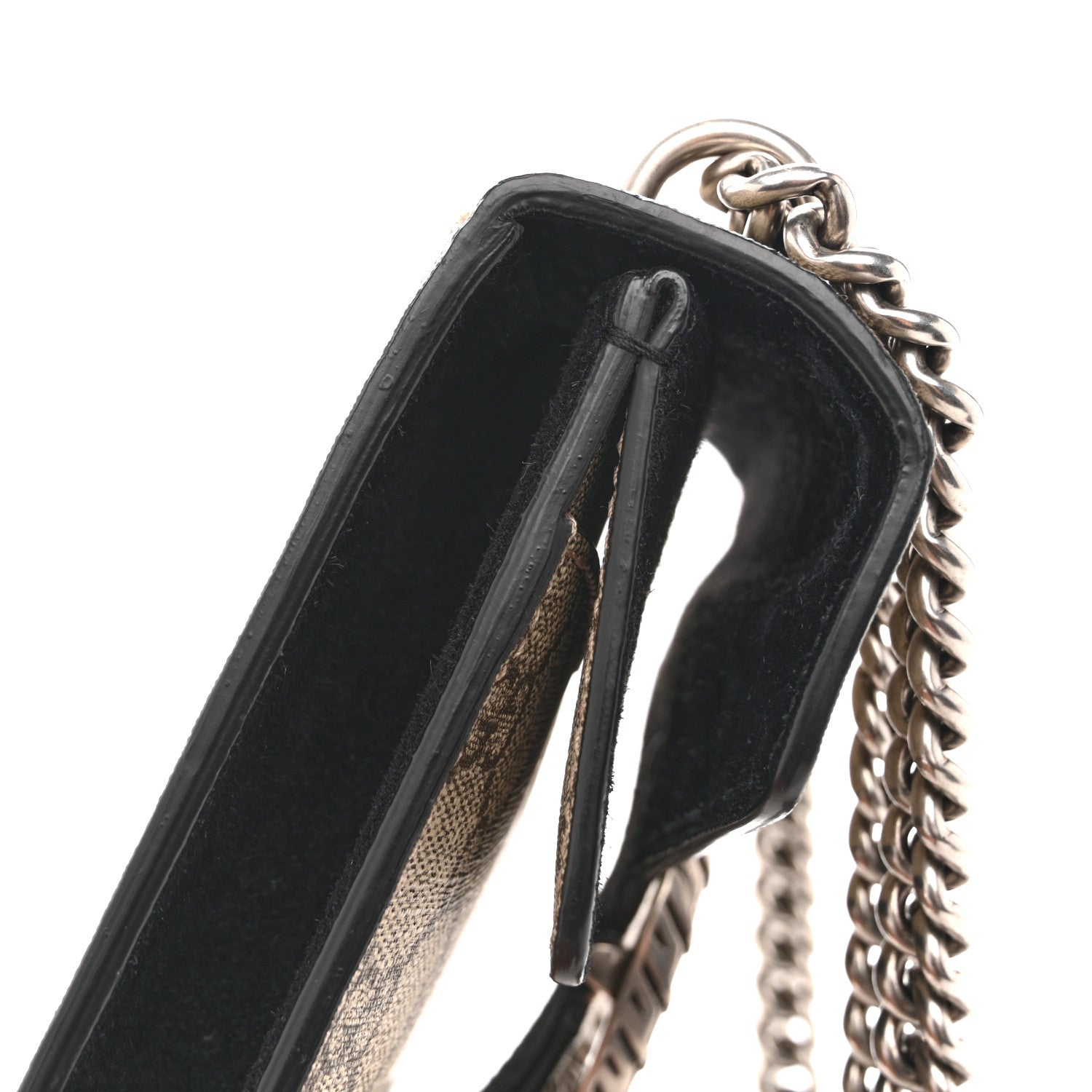 Gucci GG Supreme Monogram Mini Dionysus Shoulder Bag Black