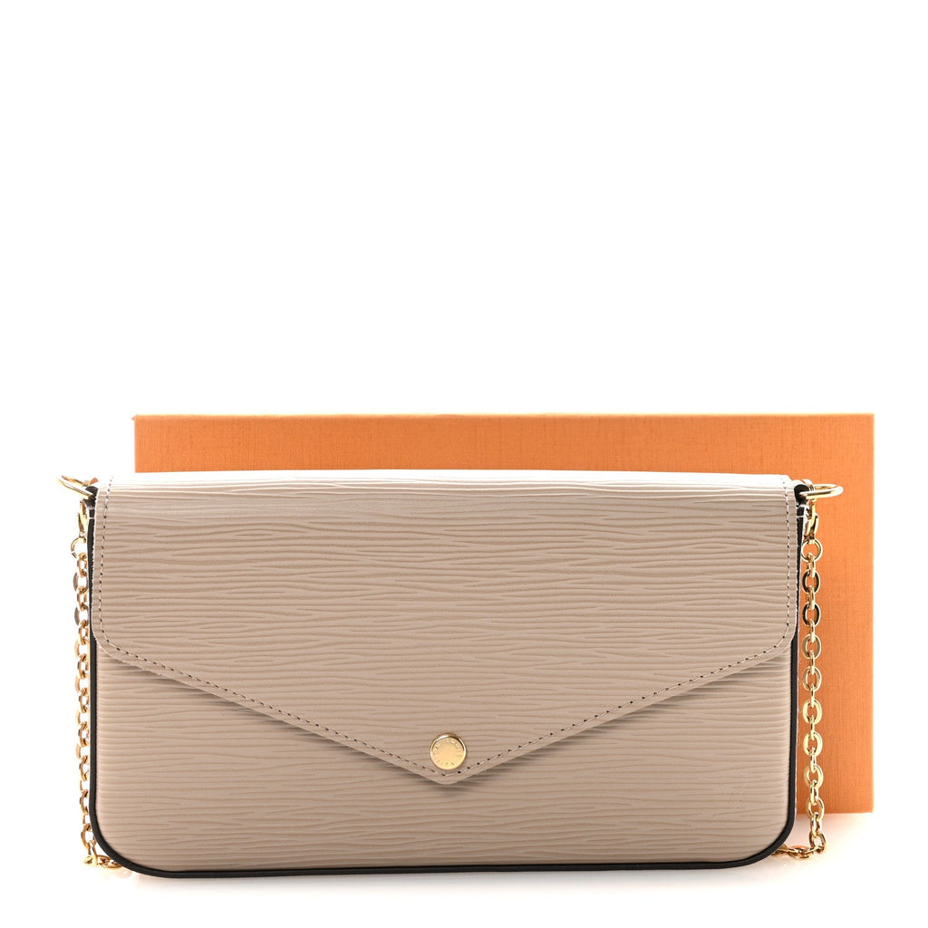 Louis Vuitton Epi Felicie Pochette Chain Wallet Galet
