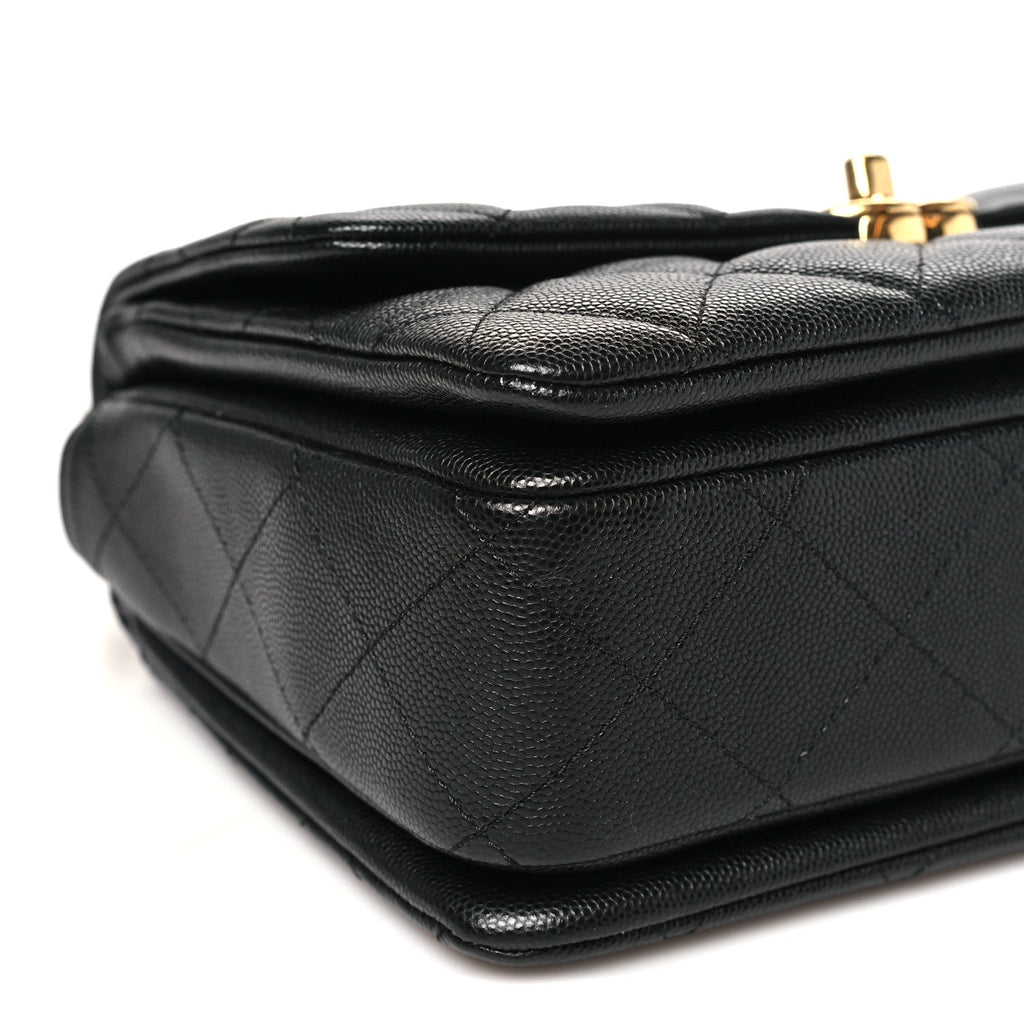 Chanel Caviar Quilted Coco First Flap Black