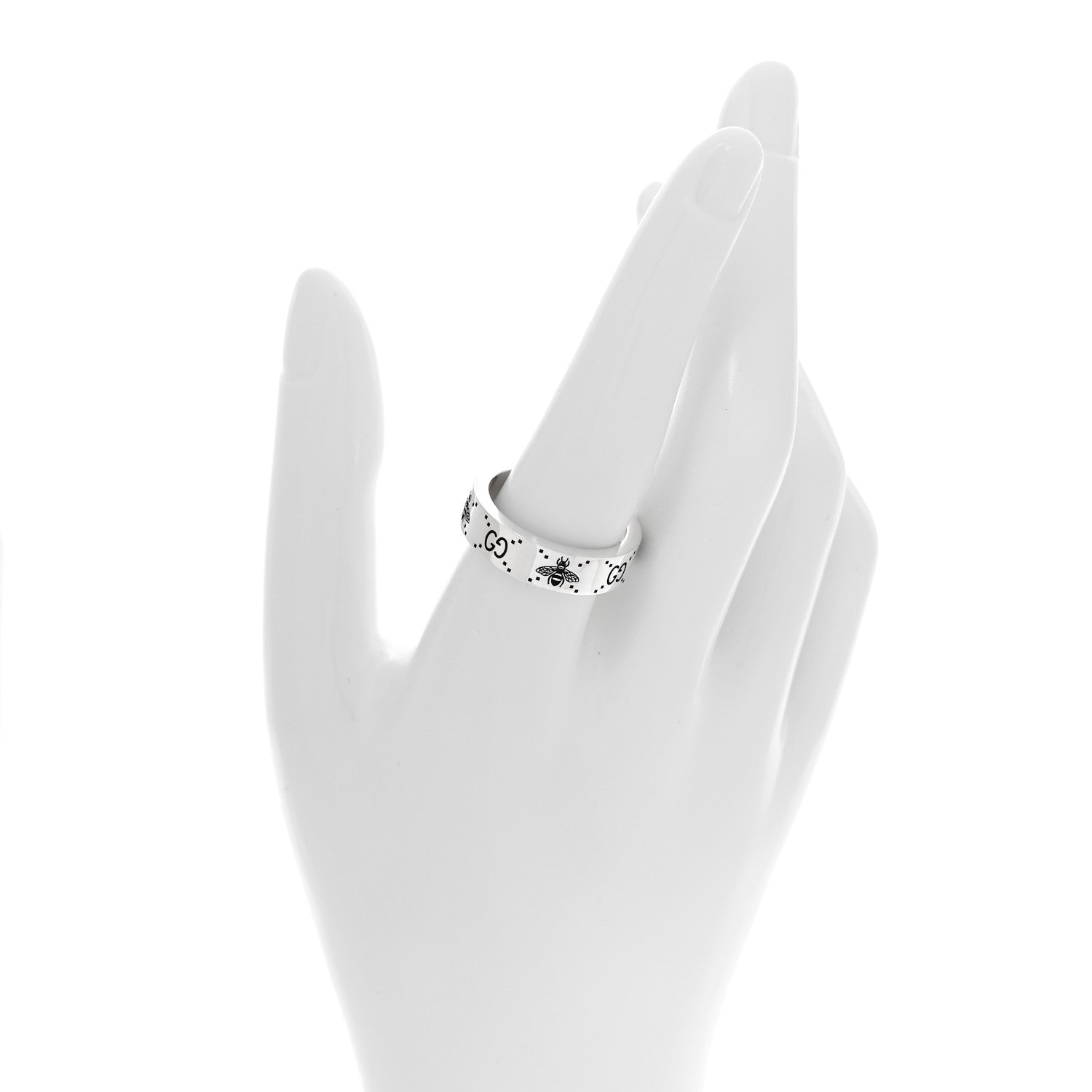 Gucci Sterling Silver Bee Ring 60 9.25