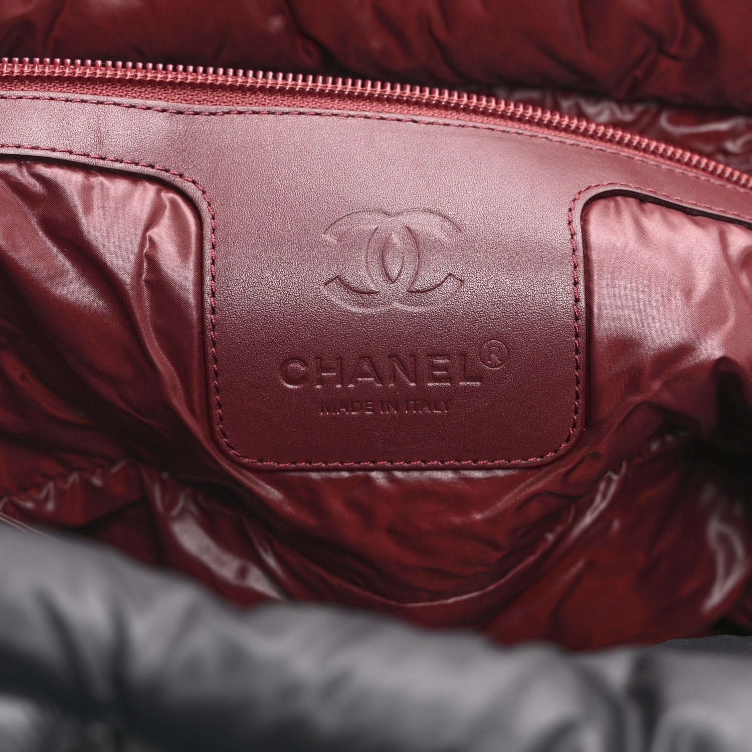 Chanel Nylon Quilted Large Coco Cocoon Tote Black