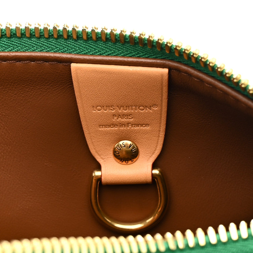 Louis Vuitton Calfskin Monogram Speedy P9 Bandouliere 30 Green