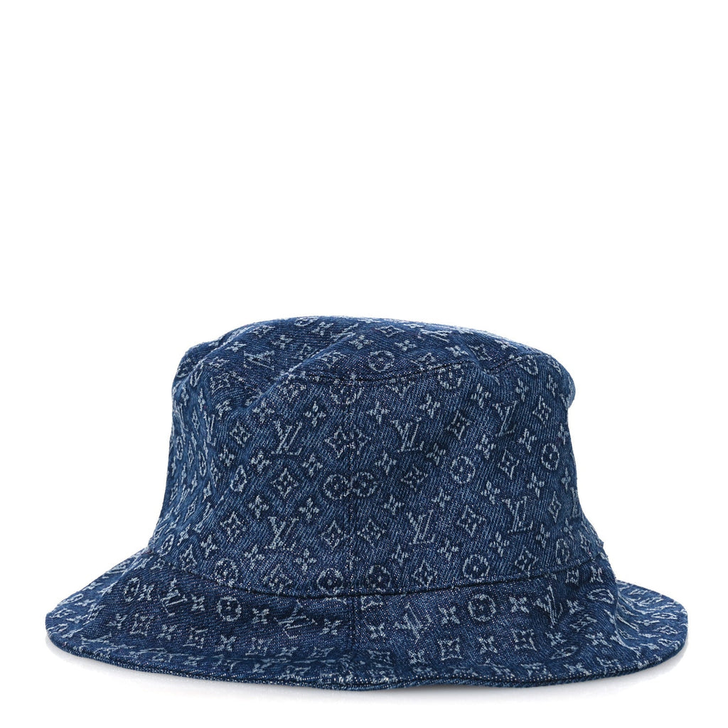 Louis Vuitton Monogram Denim Reversible Everyday Bucket Hat M Blue