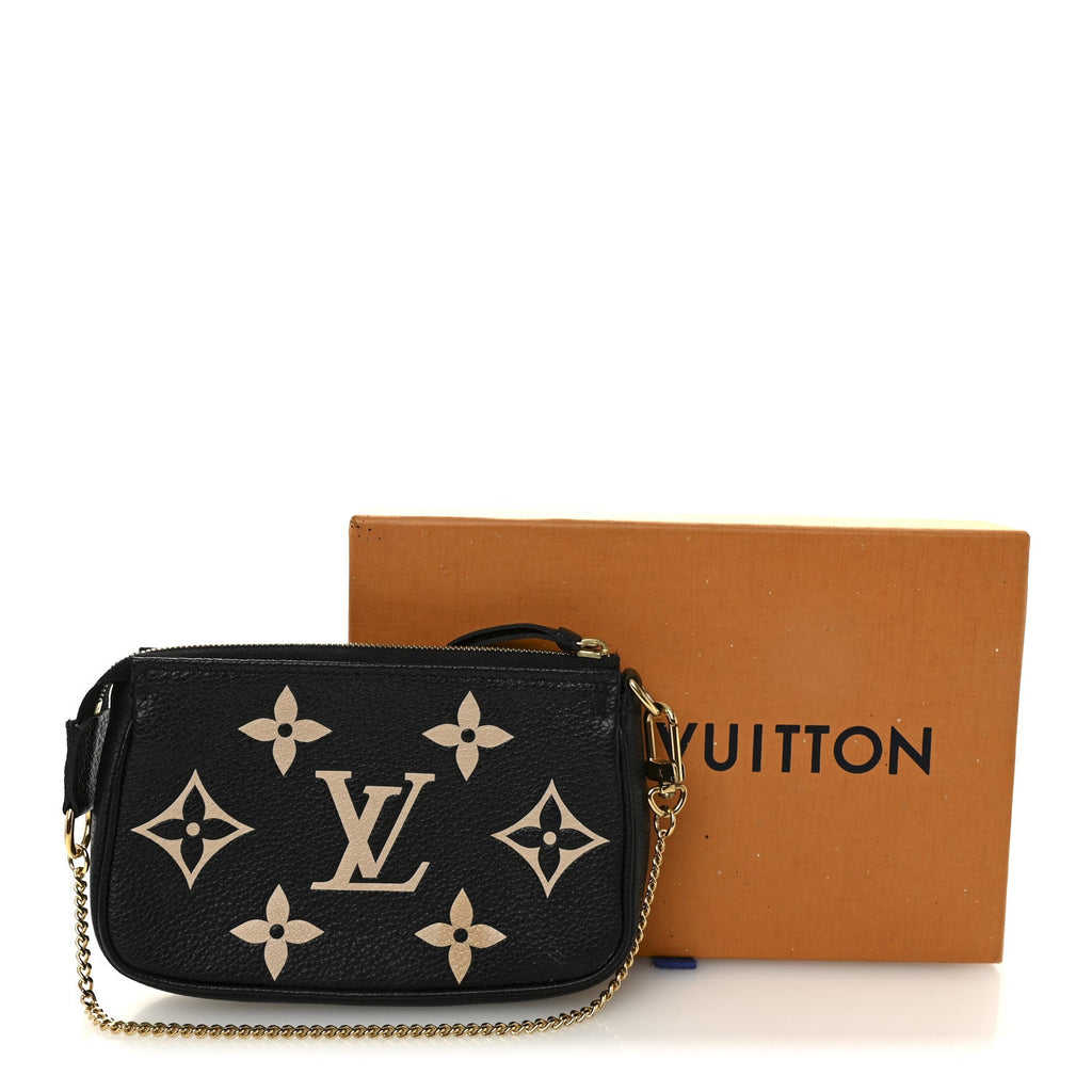 Louis Vuitton Empreinte Monogram Giant Mini Pochette Accessories Black