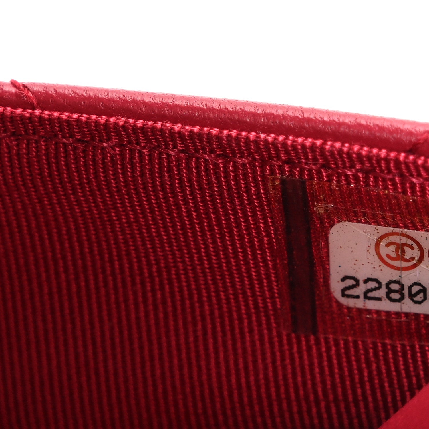 Chanel Lambskin Quilted Wallet On Chain WOC Dark Pink