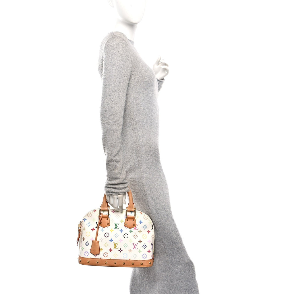 Louis Vuitton Monogram Multicolor Alma PM White