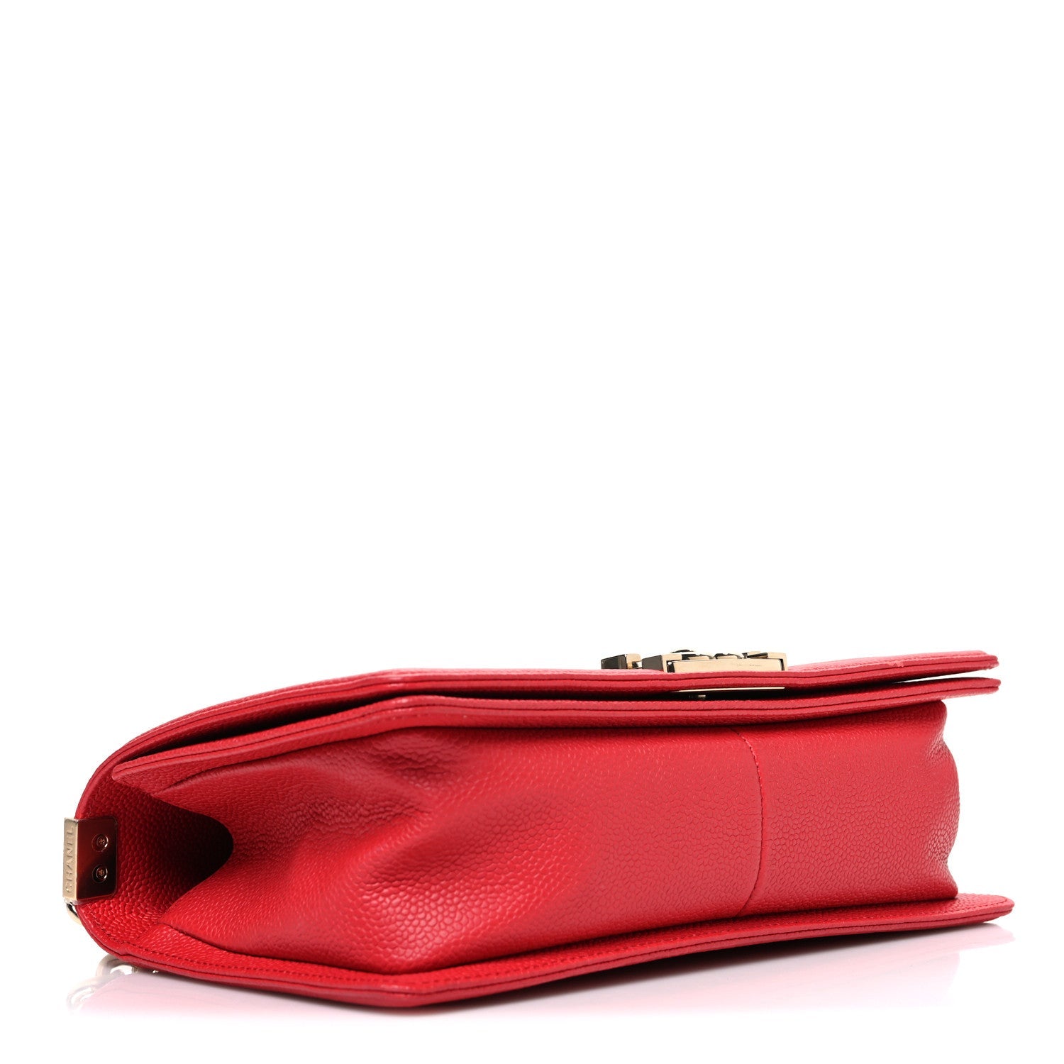 Chanel Caviar Quilted Medium Boy Flap Red