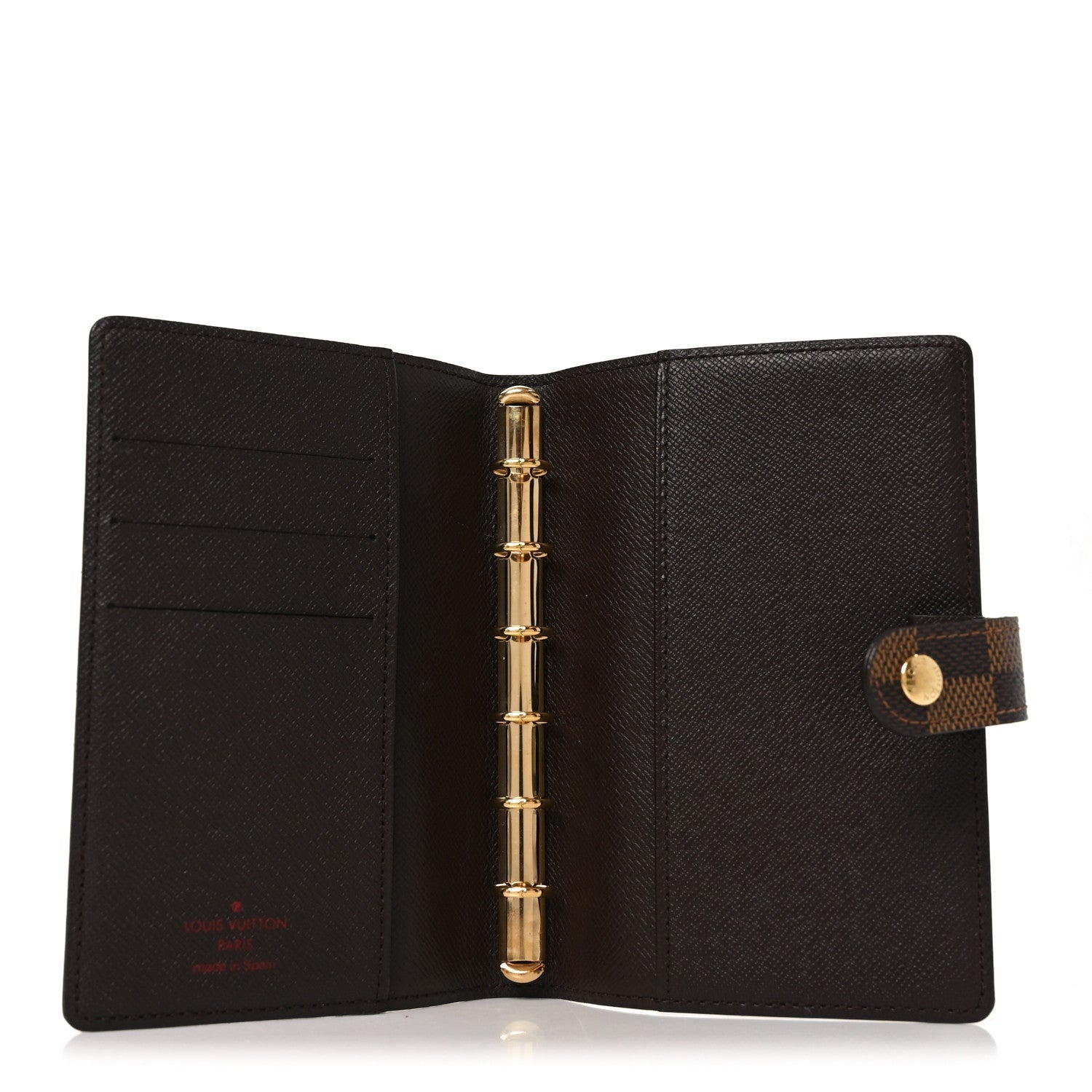 Louis Vuitton Damier Ebene Small Ring Agenda Cover