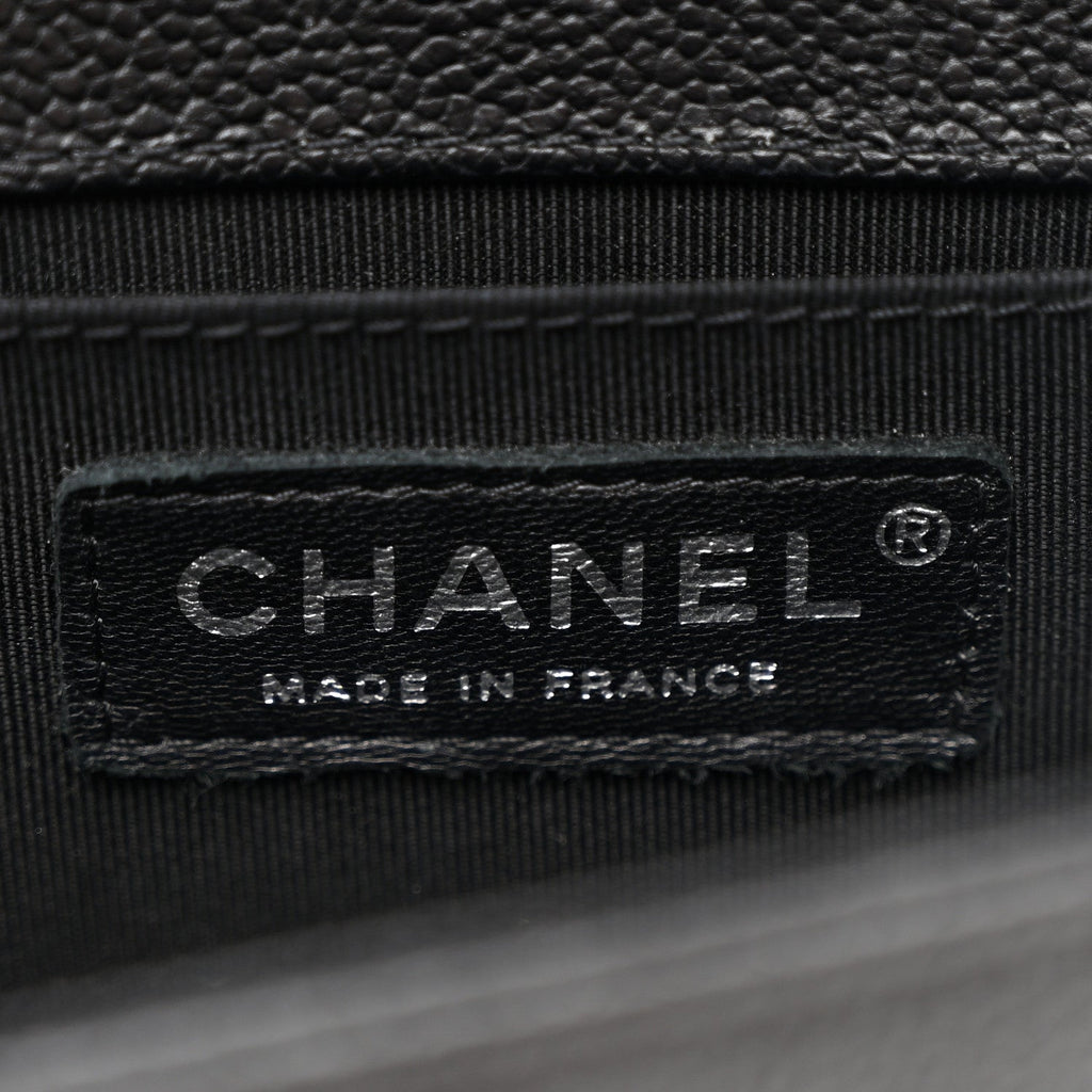 Chanel Caviar Quilted Small Boy Flap Black