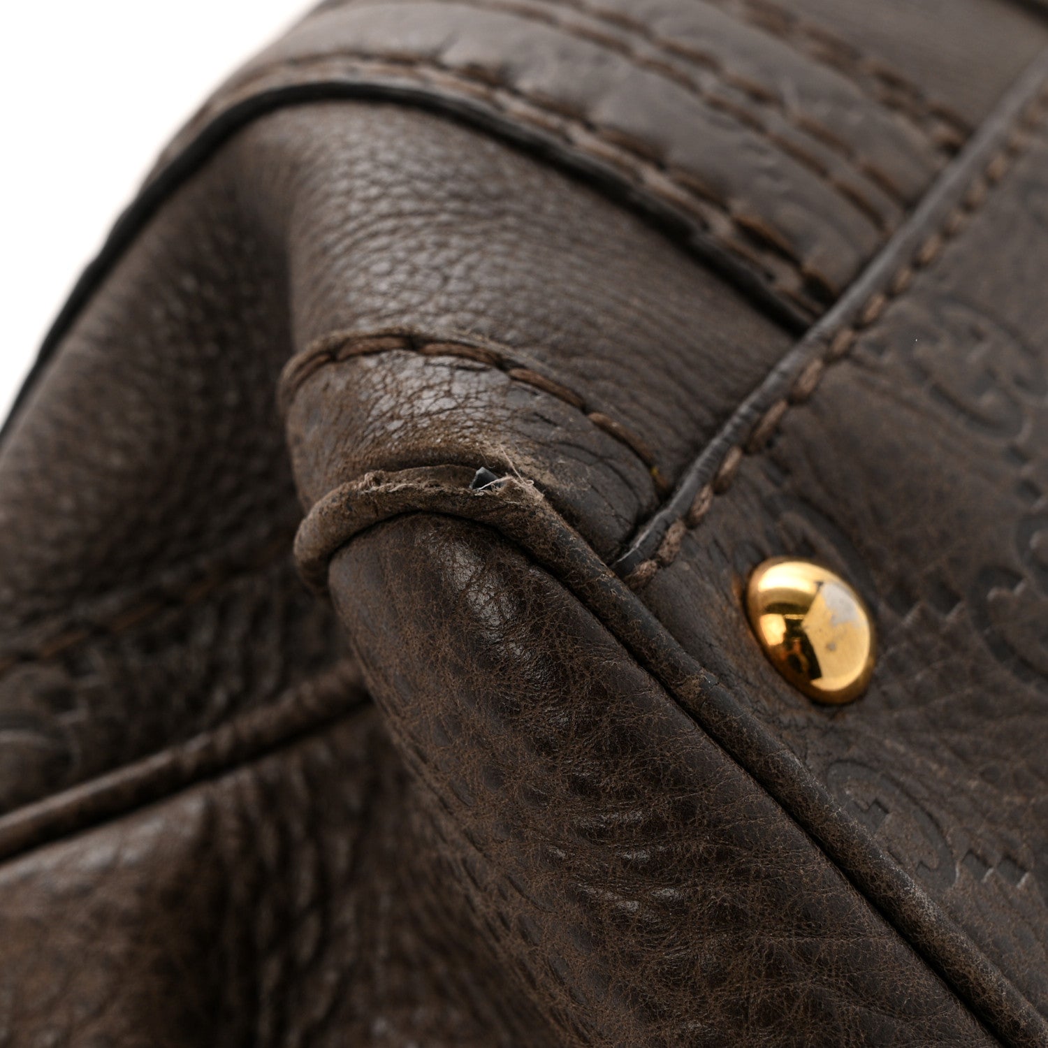 Gucci Guccissima Aviatrix Medium Boston Chocolate