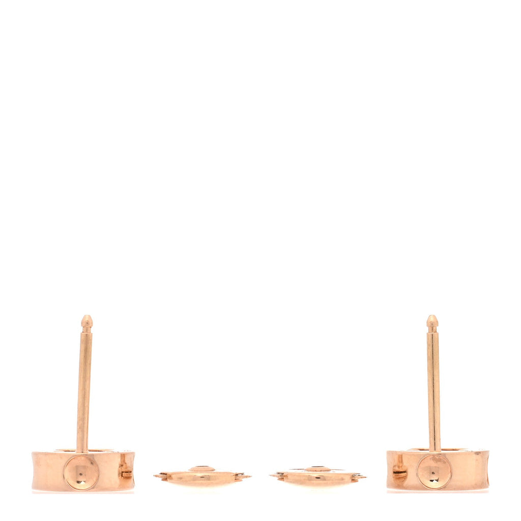 Louis Vuitton 18K Pink Gold Empreinte Ear Studs Earrings