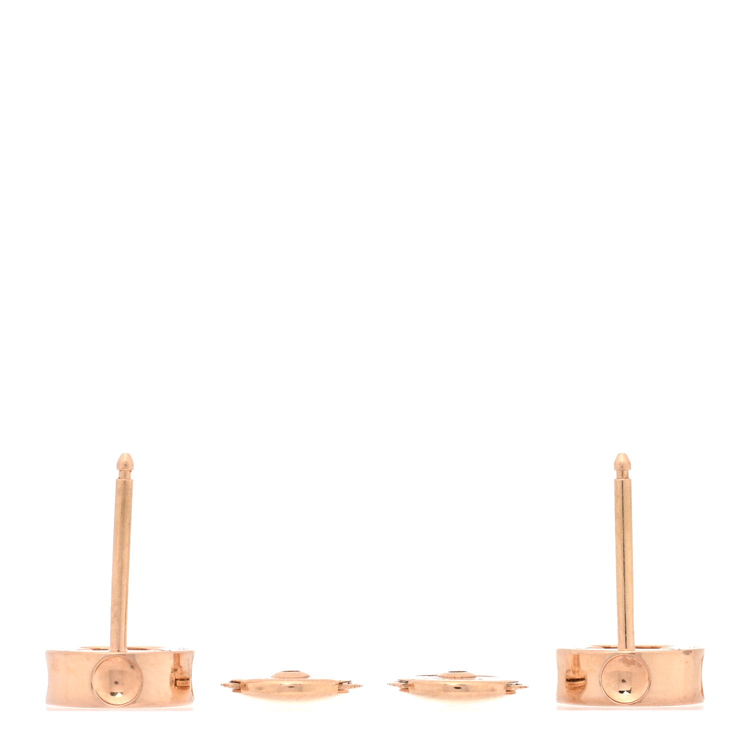 Louis Vuitton 18K Pink Gold Empreinte Ear Studs Earrings