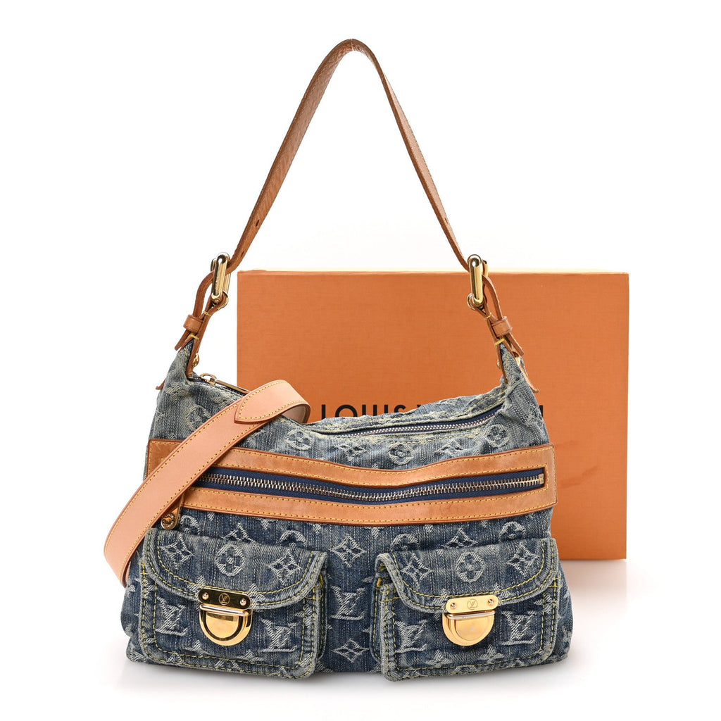 Louis Vuitton Monogram Denim Baggy PM Blue