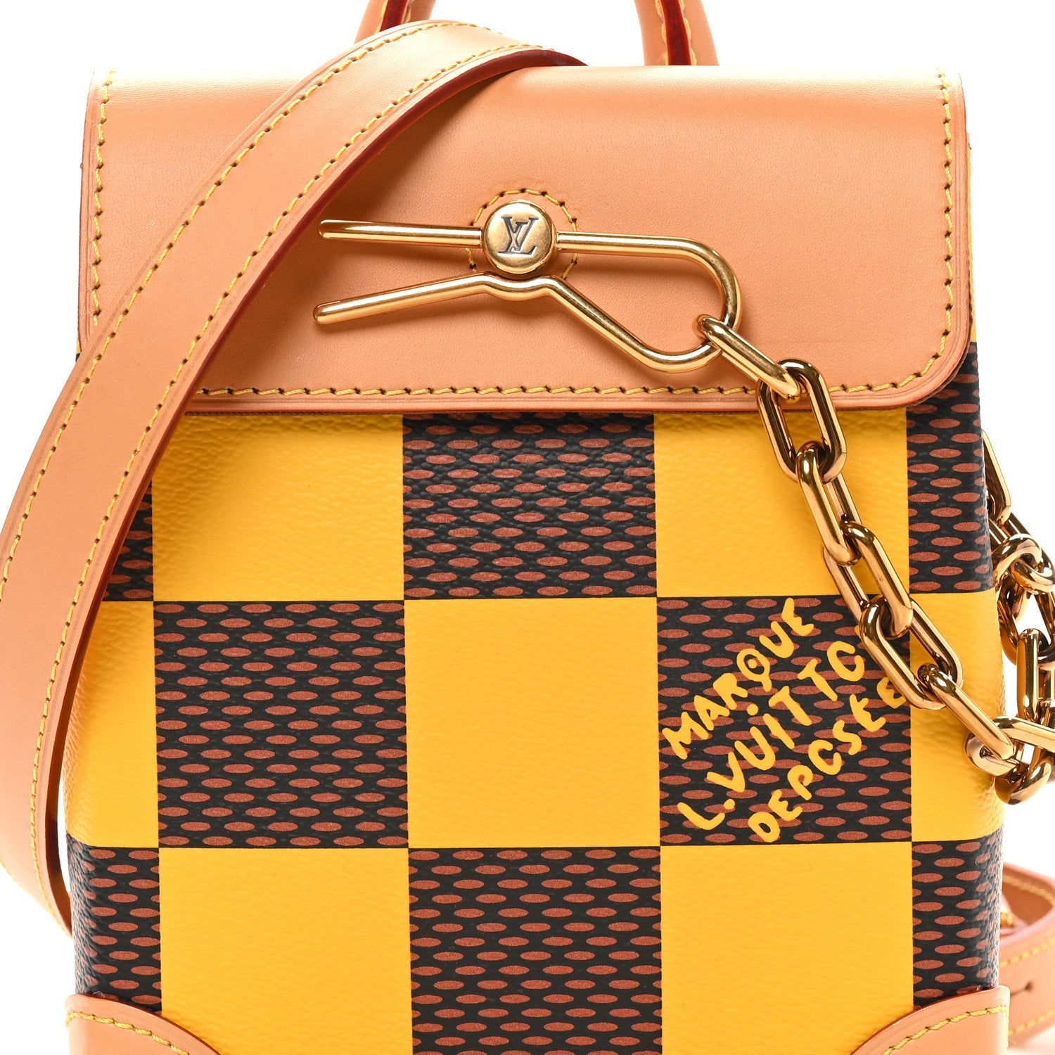 Louis Vuitton Damier Pop Nano Steamer Yellow