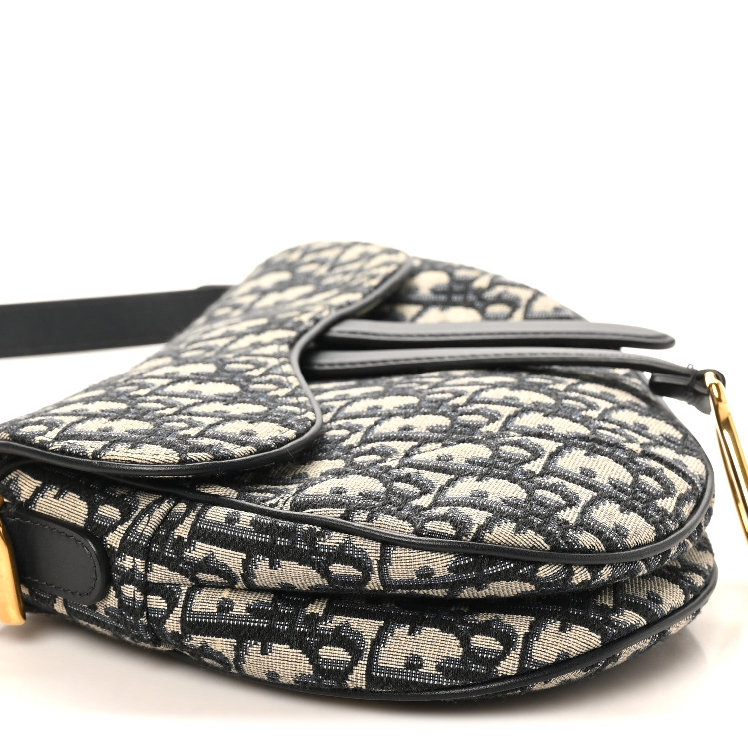 Christian Dior Oblique Saddle Bag Blue