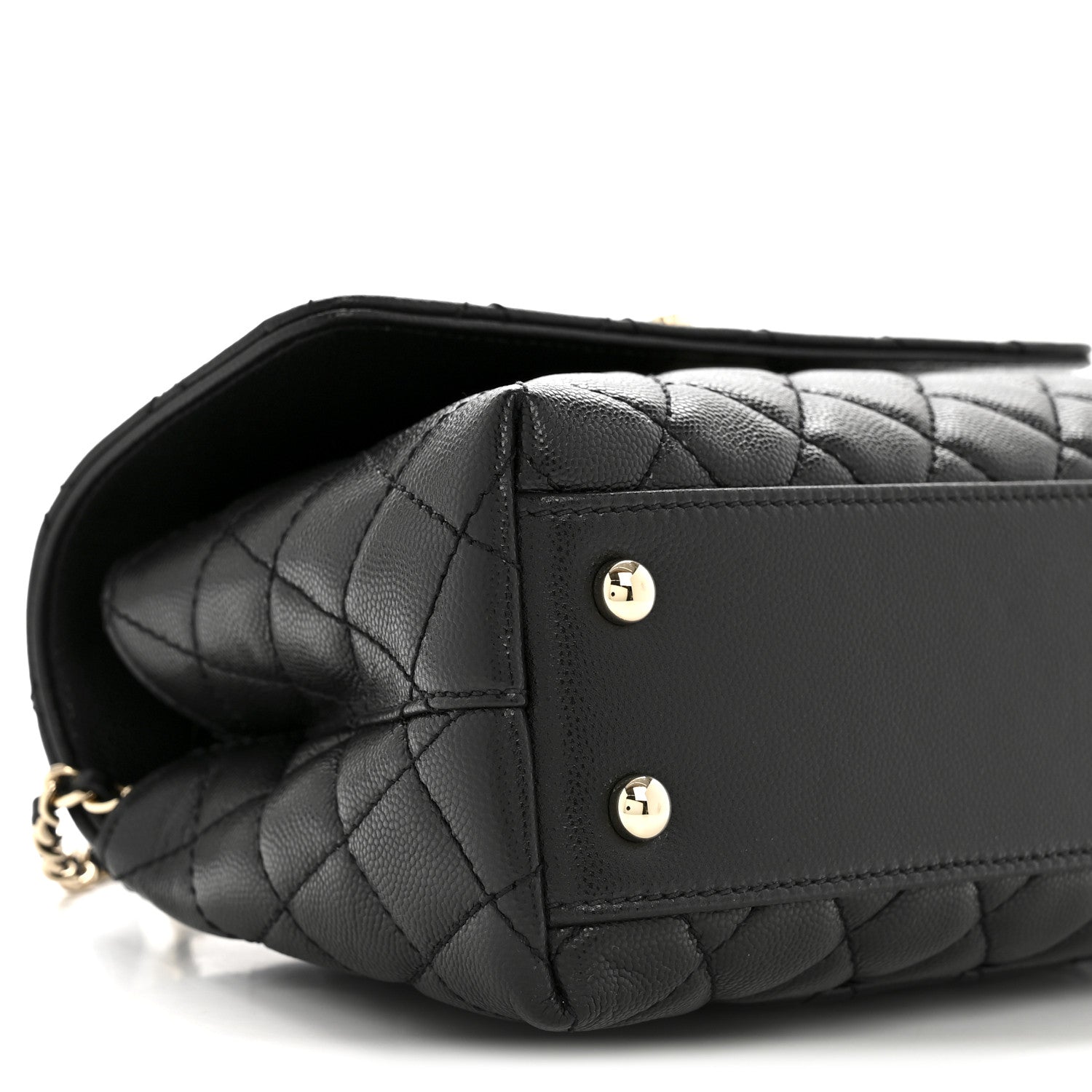Chanel Caviar Quilted Mini Coco Handle Flap Black
