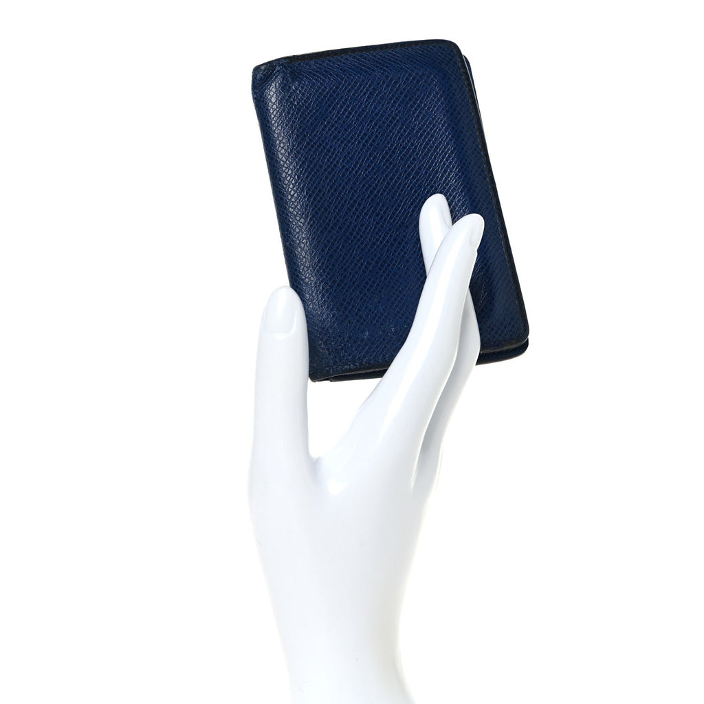 Louis Vuitton Taiga Pocket Organizer NM Blue Marine
