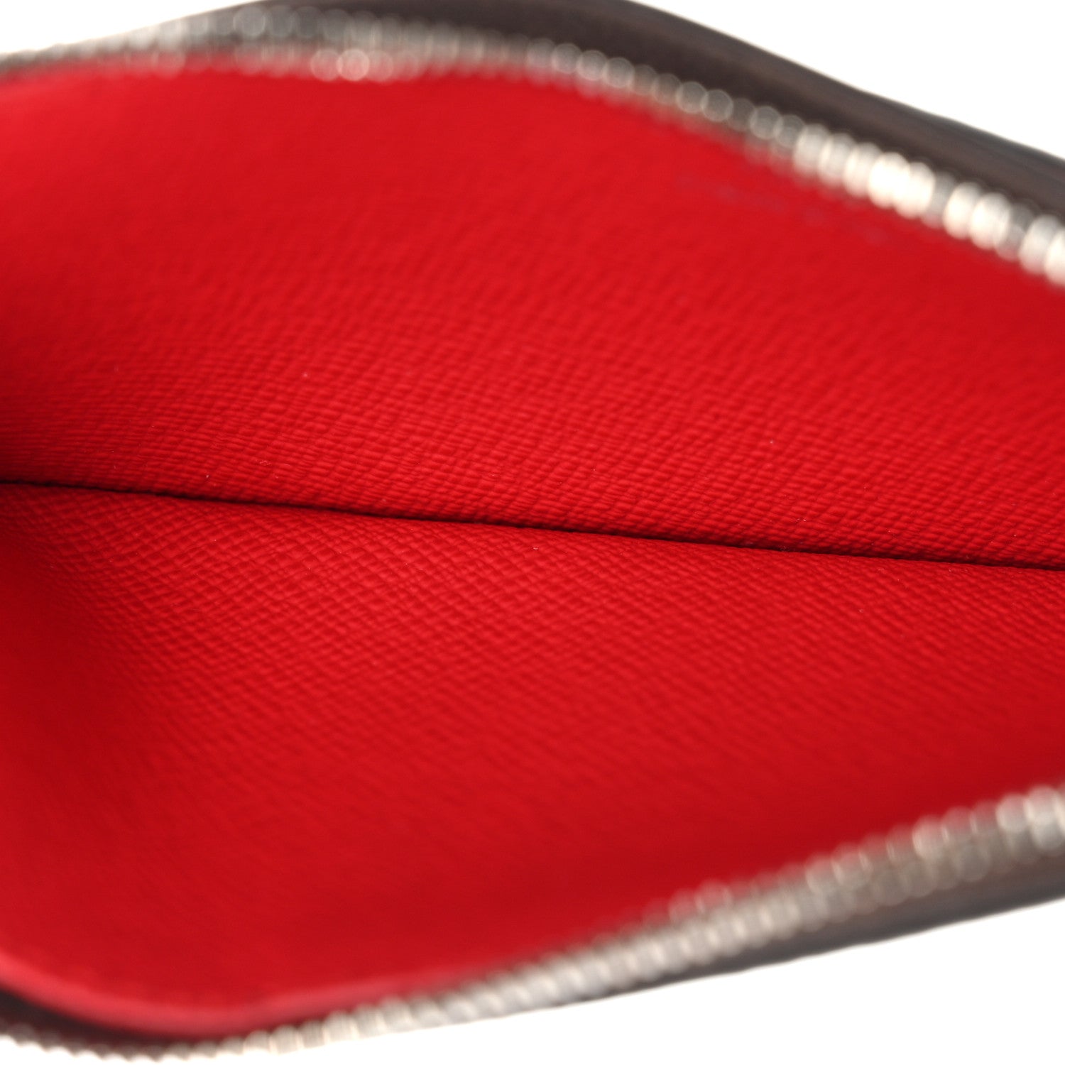 Louis Vuitton Monogram Calfskin Coin Card Holder Red