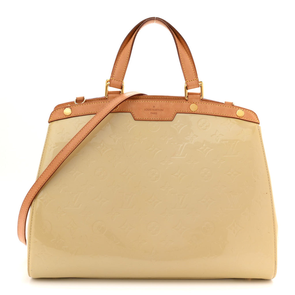 Louis Vuitton Vernis Brea MM Blanc Corail