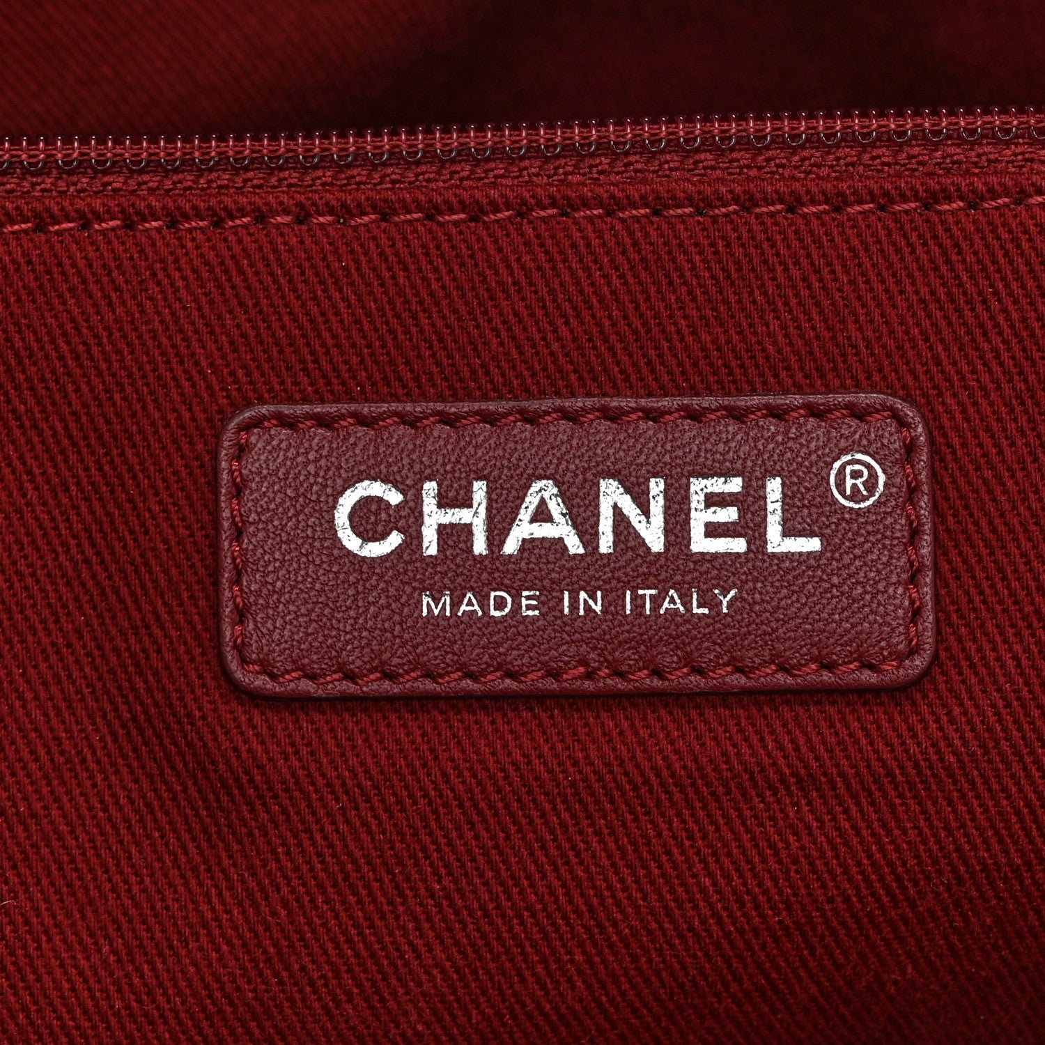 Chanel Canvas Small Deauville Tote Red