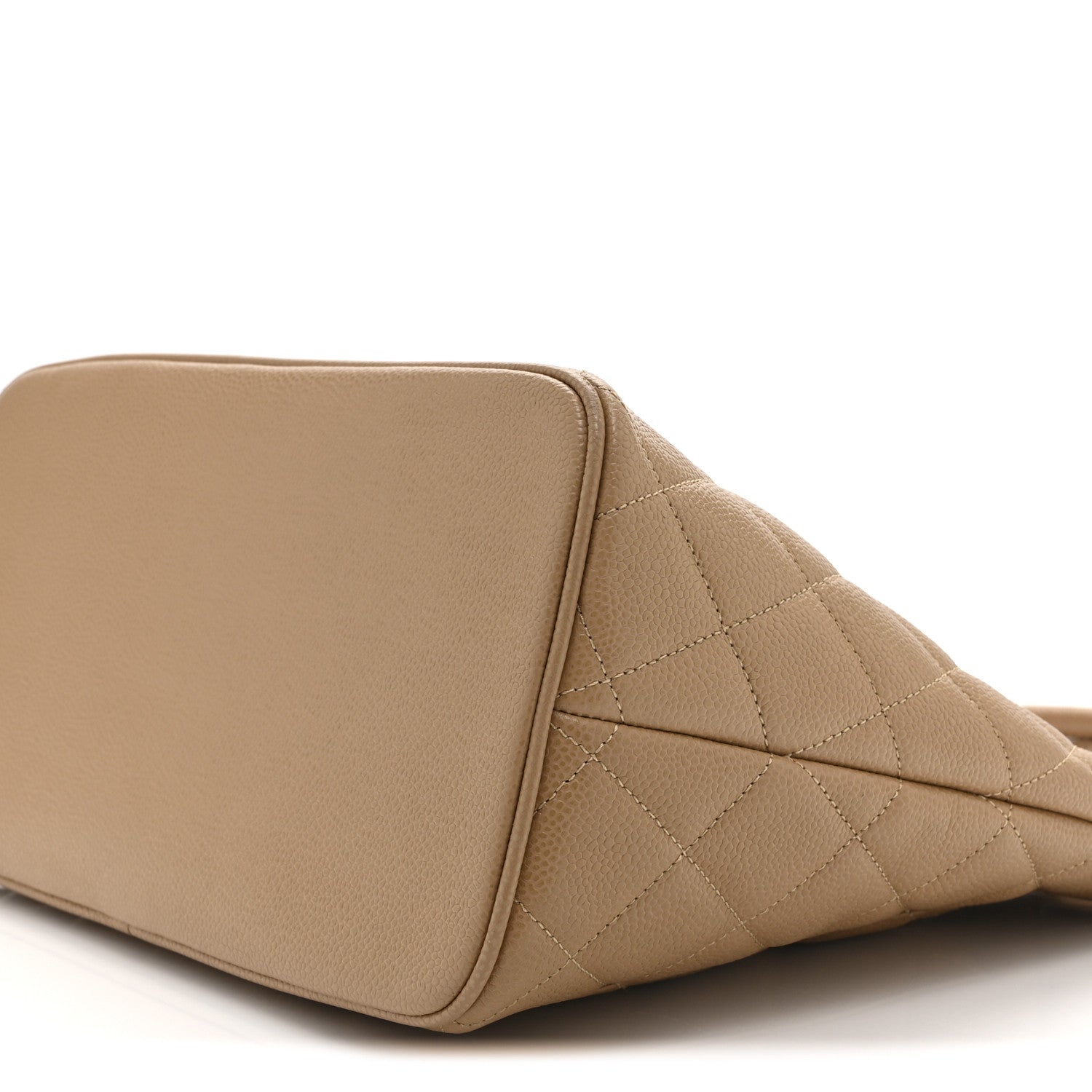 Chanel Caviar Quilted Medallion Tote Beige
