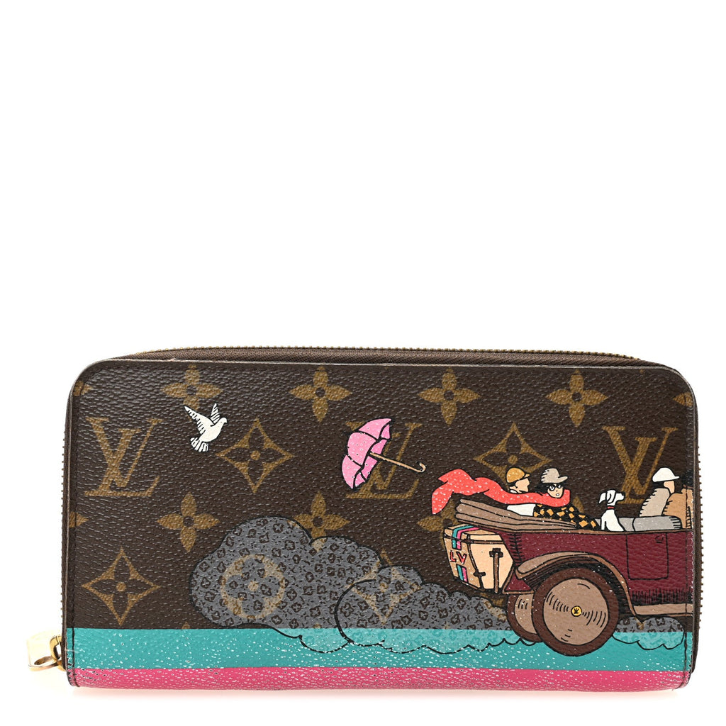 Louis Vuitton Monogram 2015 Christmas Animation Zippy Wallet Hibiscus