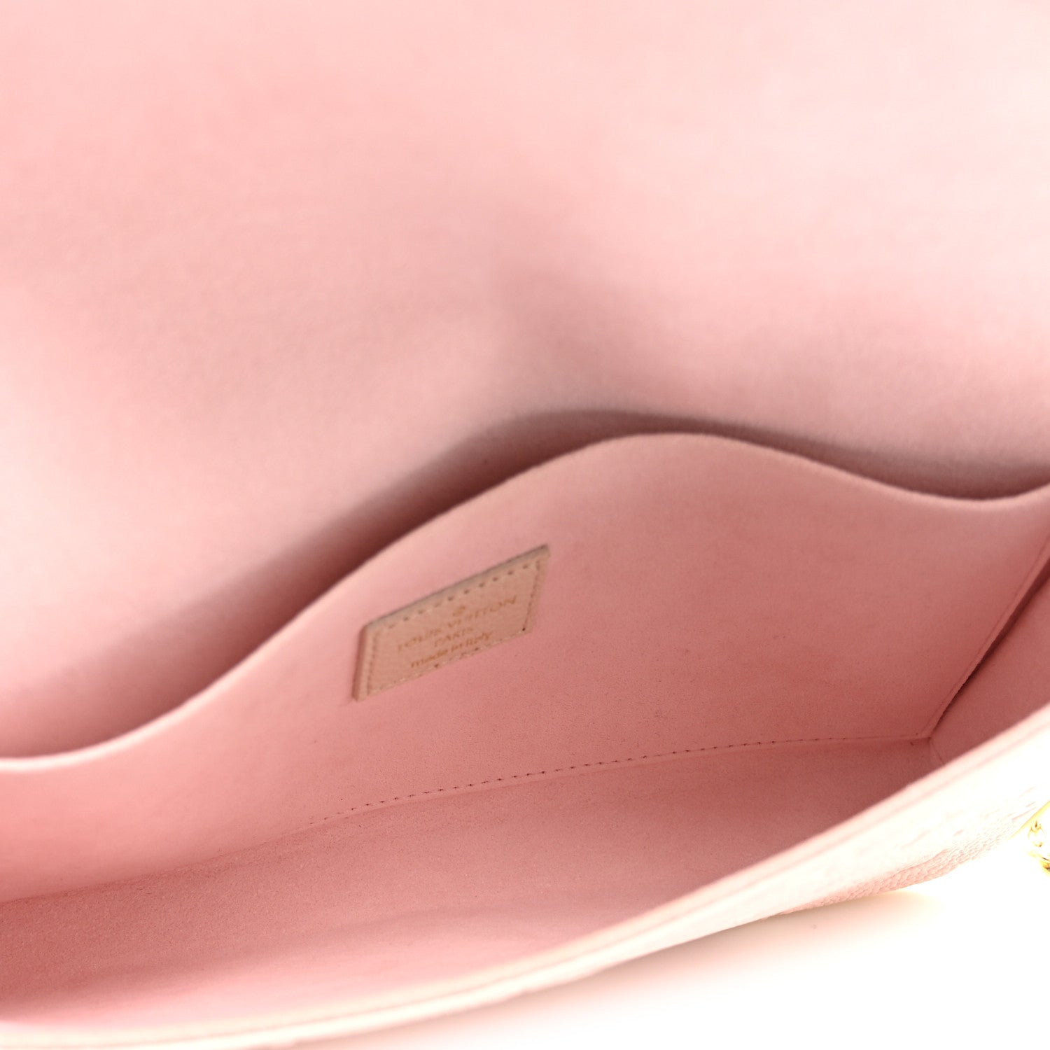 Louis Vuitton Empreinte Spring in the City Felicie Pochette Chain Wallet Pink Beige Yellow