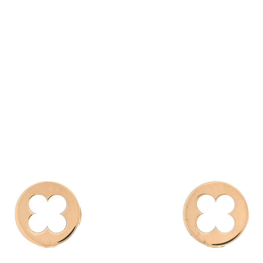 Louis Vuitton 18K Yellow Gold Empreinte Ear Studs Earrings