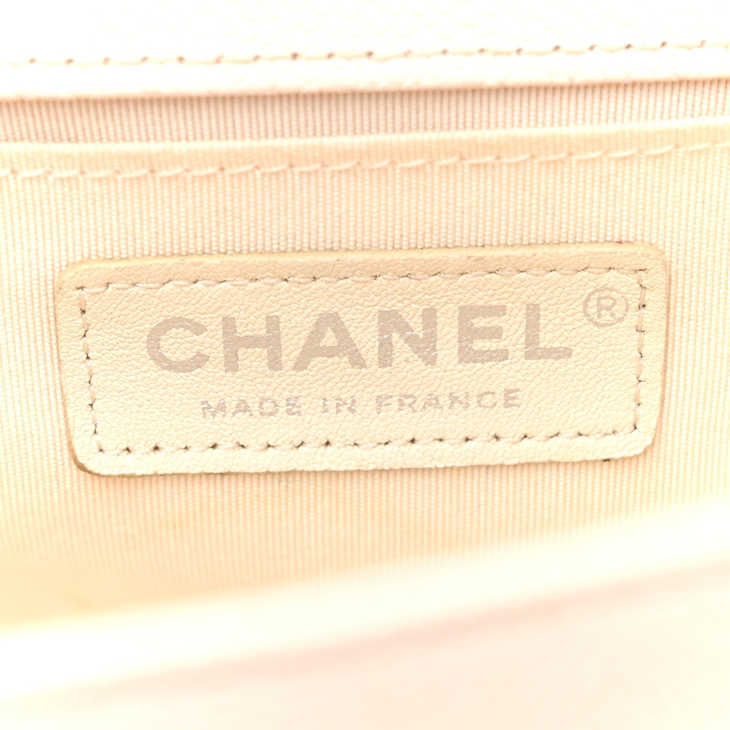 Chanel Caviar Quilted Small Boy Flap White