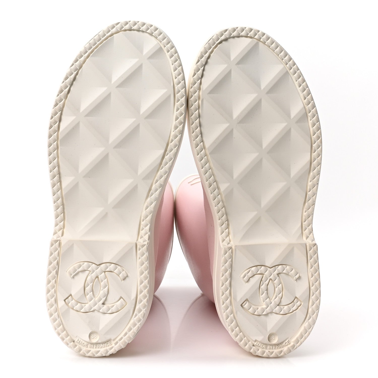 Caoutchouk CC High Boots 38 Light Pink White